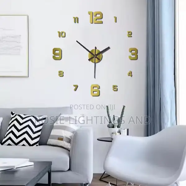 Numeric 3d Wall Clock Diy