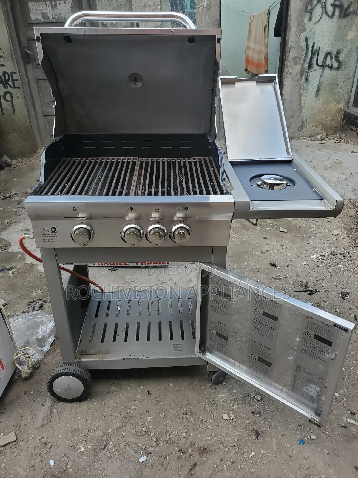 Proficook Gas and Charcoal BBQ With Side Stove