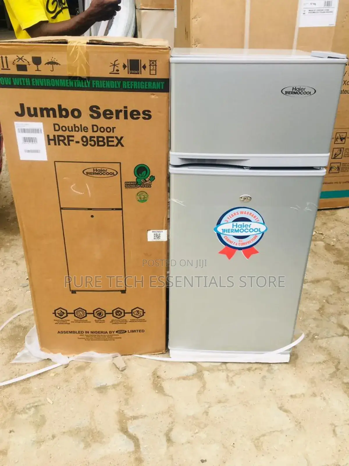 Original Haier Thermocool Double Door Refrigerator 118liters