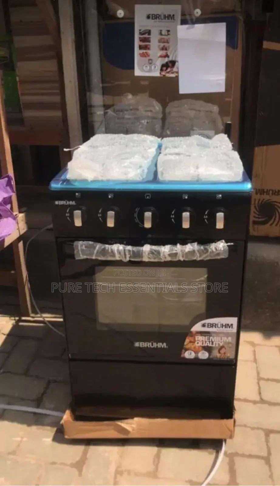 Original Bruhm 50×50 Gas Cooker With Oven and Grill