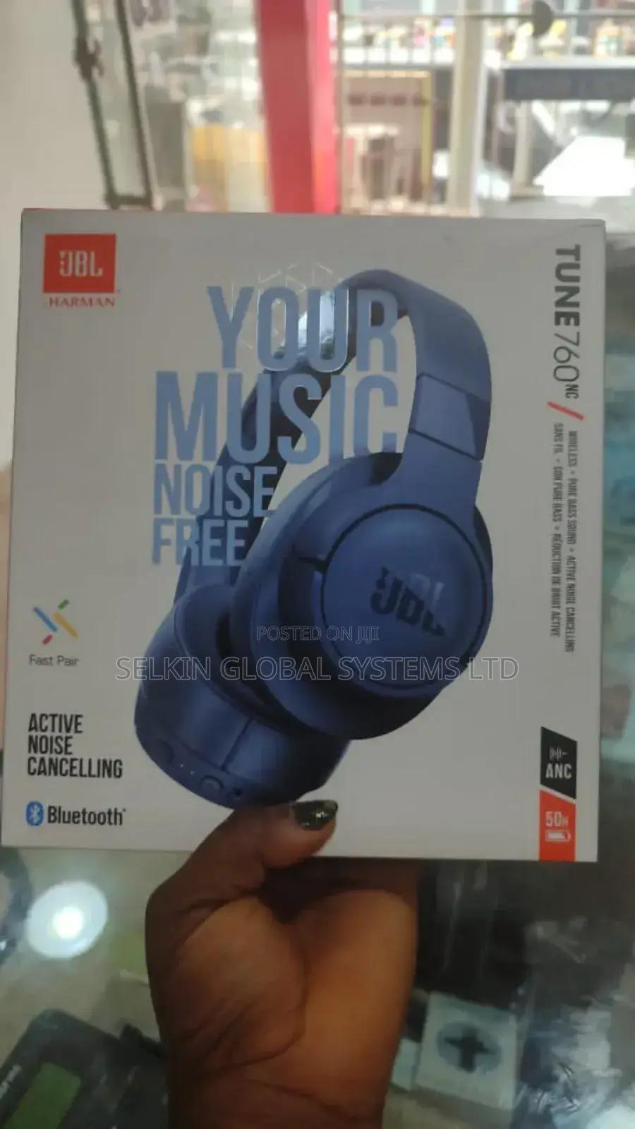 JBL Bluetooth Wireless Headset With Noise Cancellation Tune 760nc