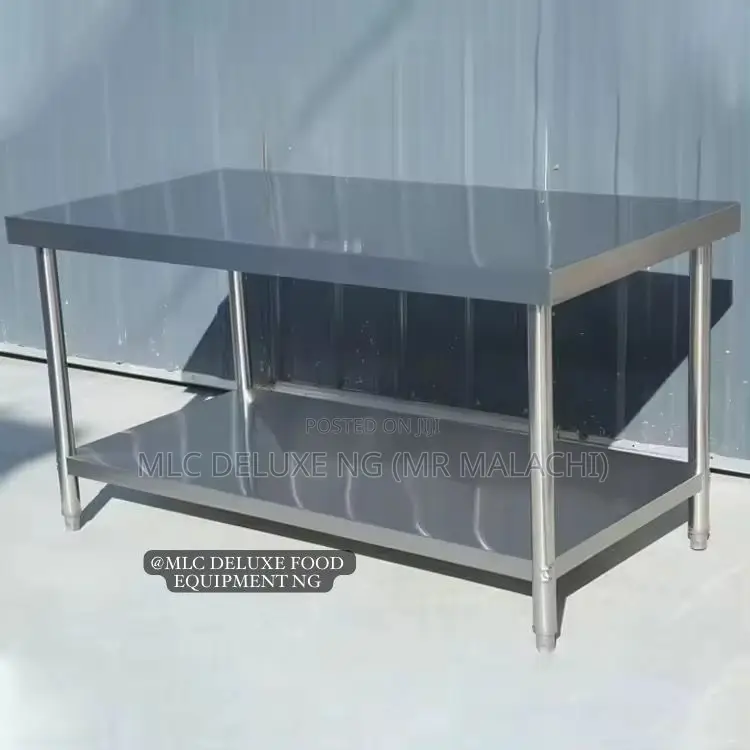 5ft Stainless Steel Commercial Table With Under Layer / Work Station