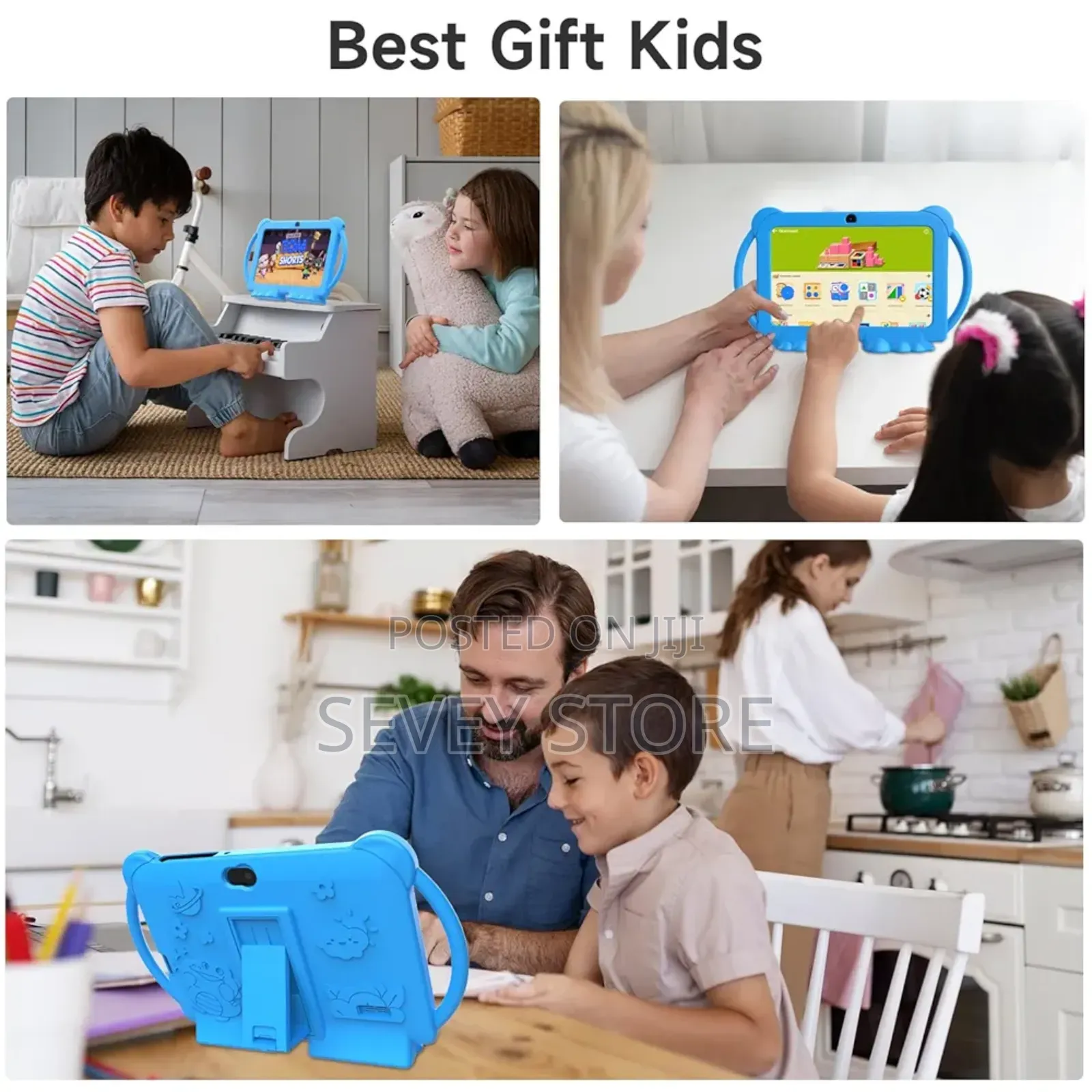 Kids Tablet 7 Inch Android 12.0 for Toddler, 4gb Ram 32gb Rom Bluetoot