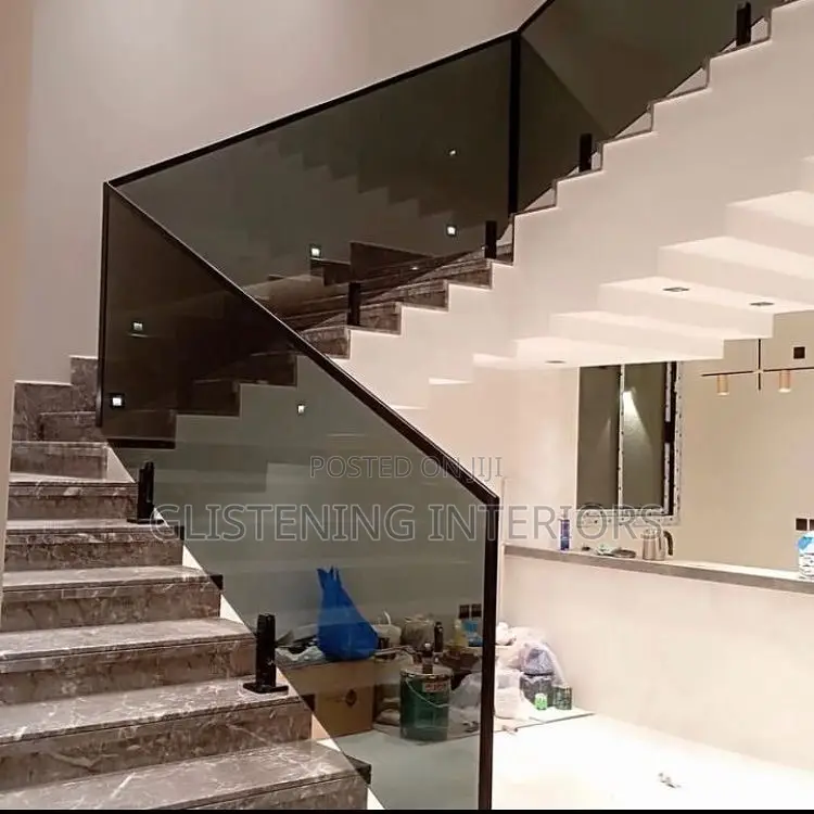 Staircase Grey Tinted 10mm Tempered Glass