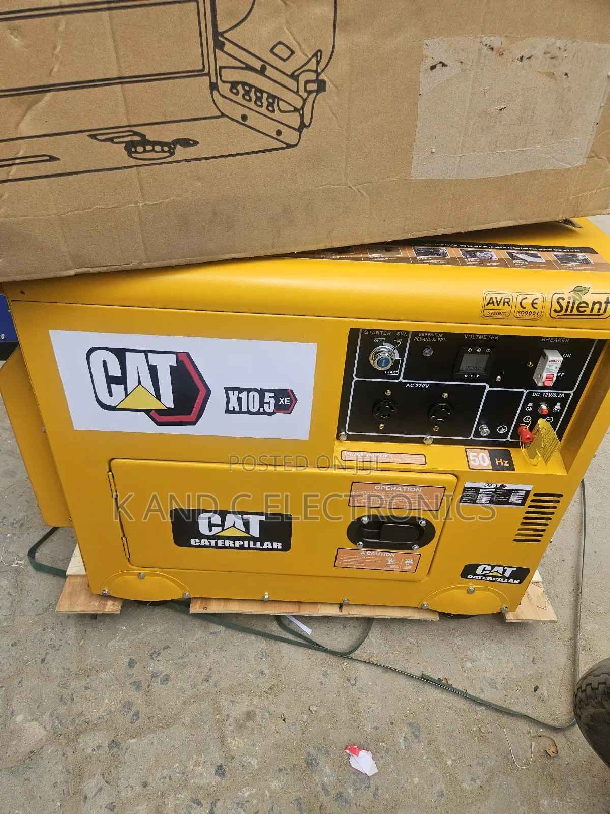 Cat 10kva Diesel Soundproof Generator 100%Copper