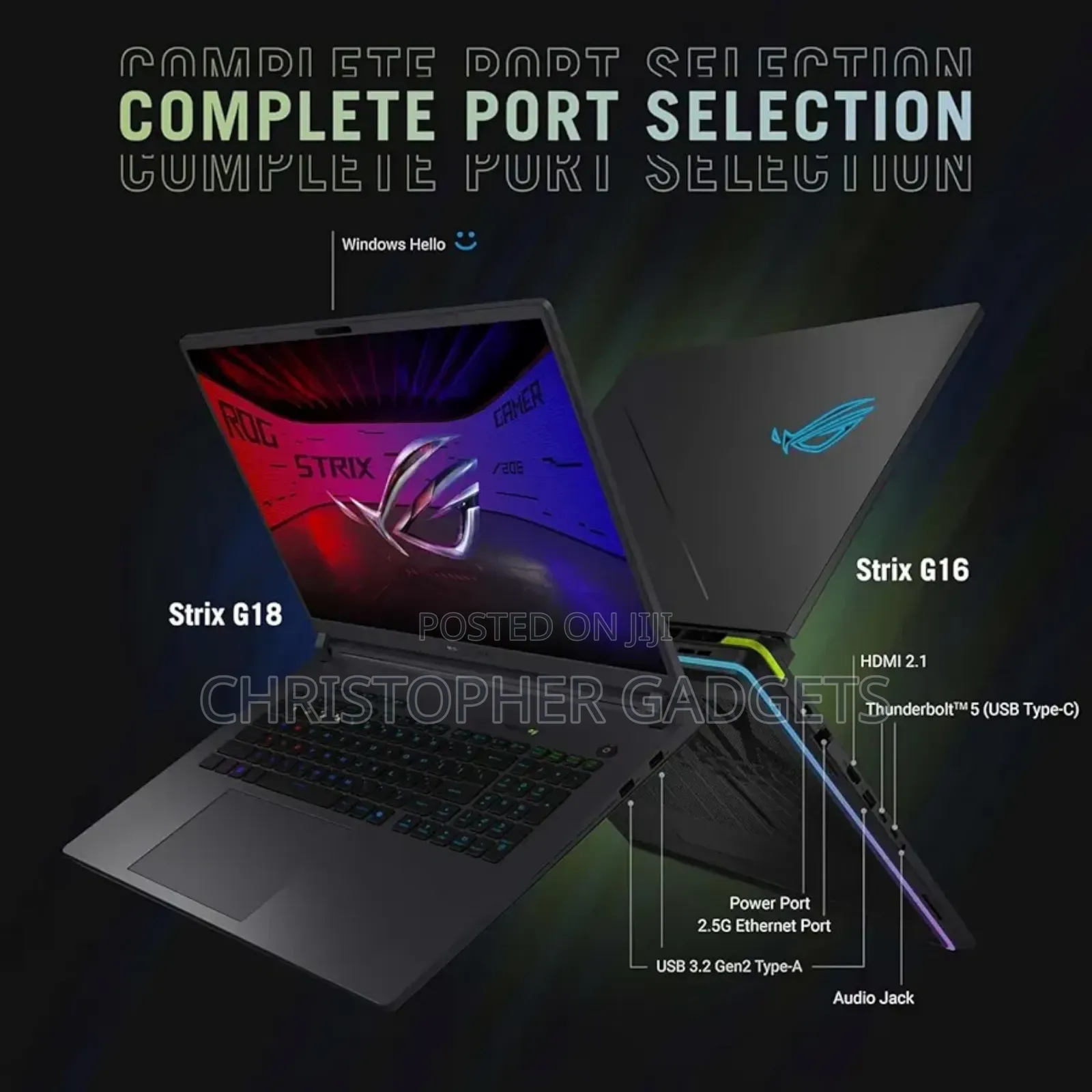 New Laptop Asus ROG Strix GL702VI 32GB Intel Core Ultra 9 SSD 2T