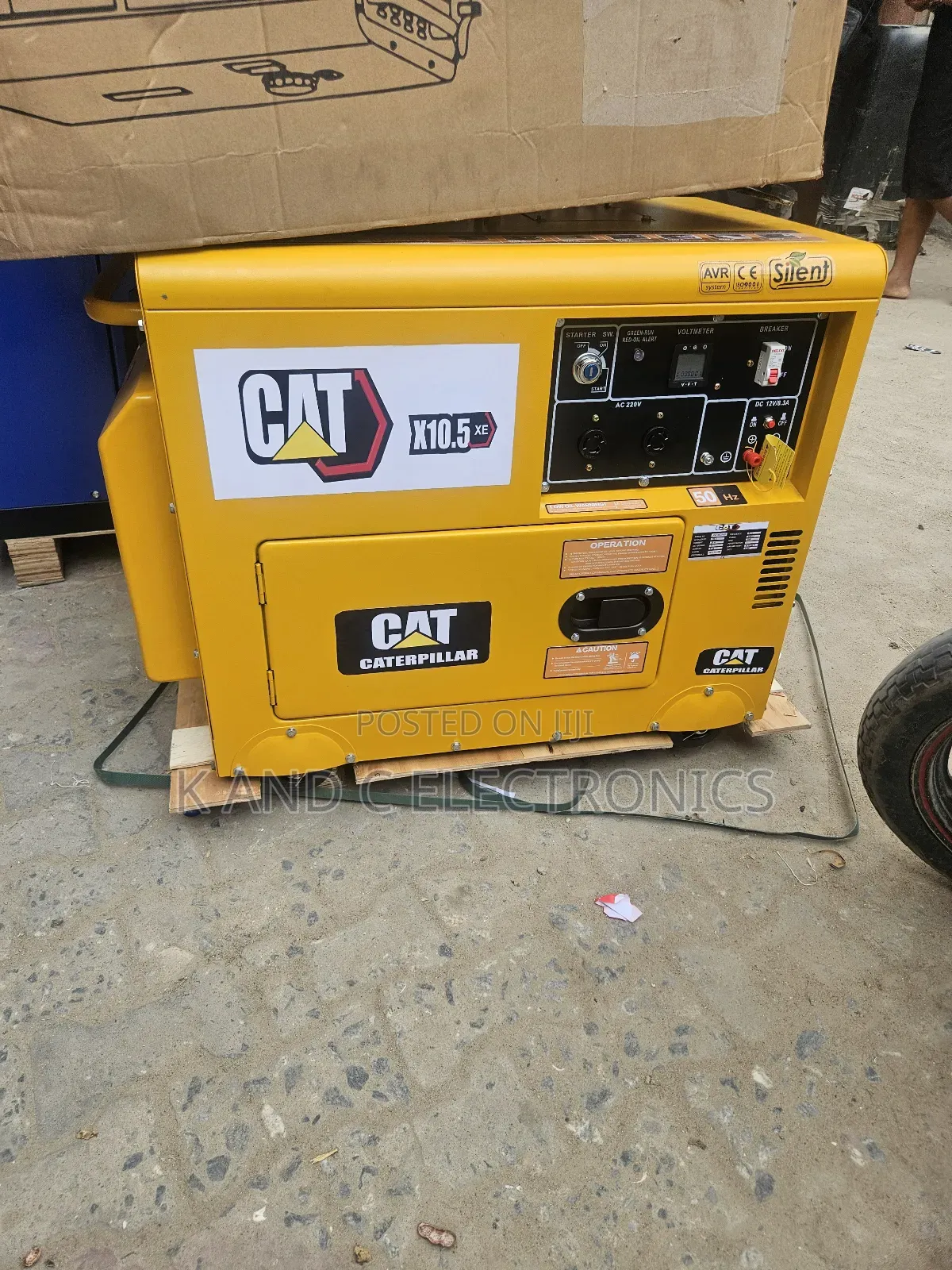 Cat 10kva Diesel Soundproof Generator 100%Copper