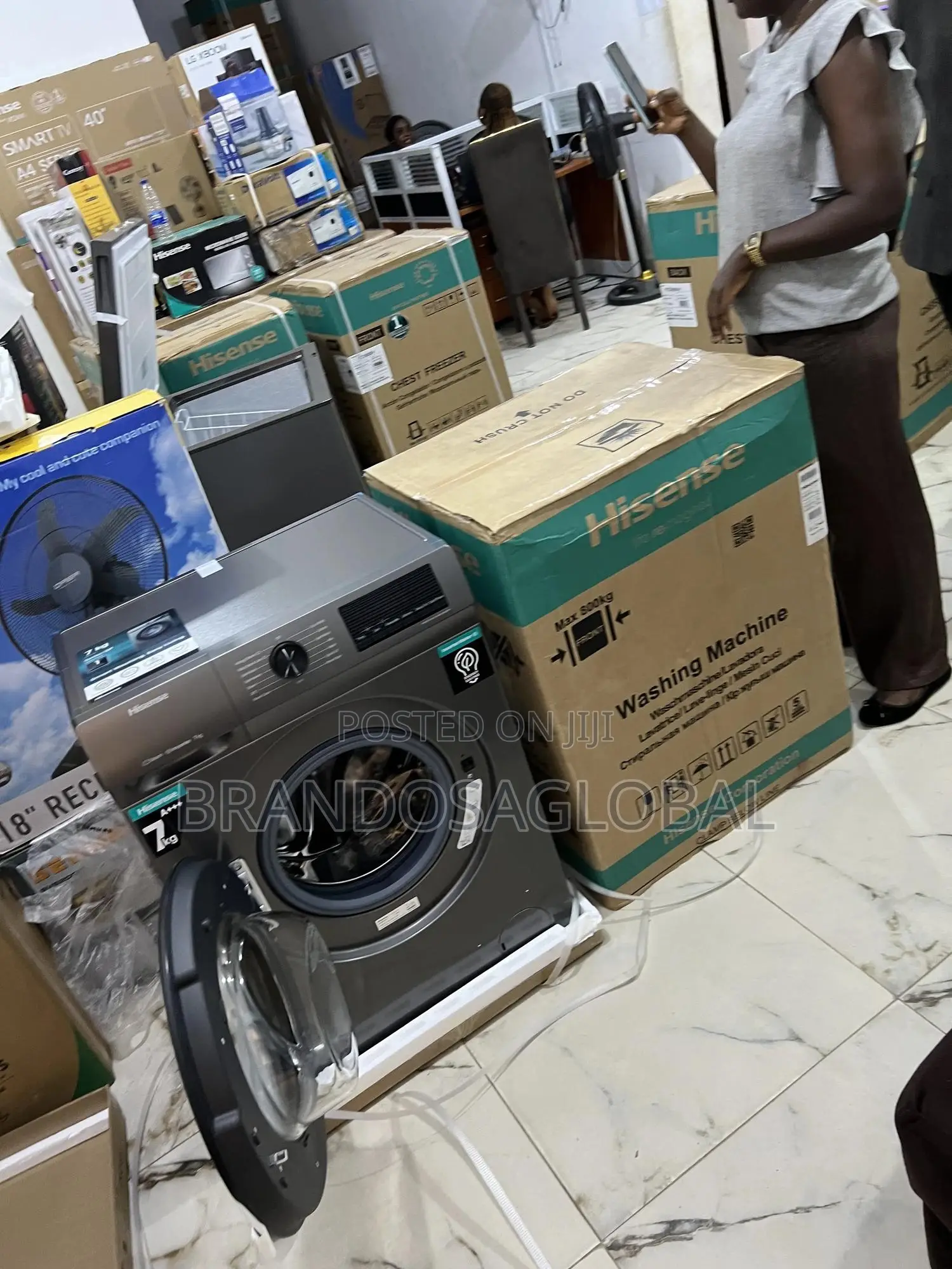 Hisense 1200rpm Smart Front Load 7kg Washing Machine Wm7012