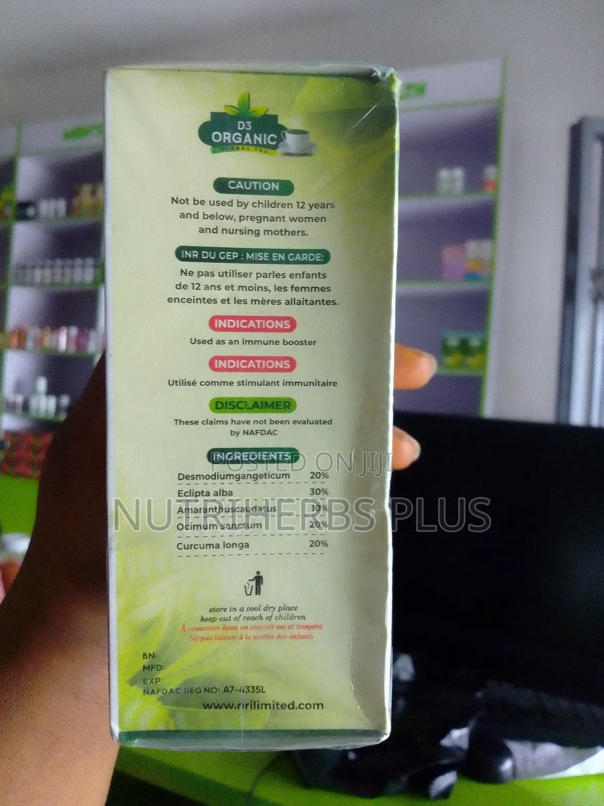 D3 Organic Herbal Tea For Natural Immune System Boosting