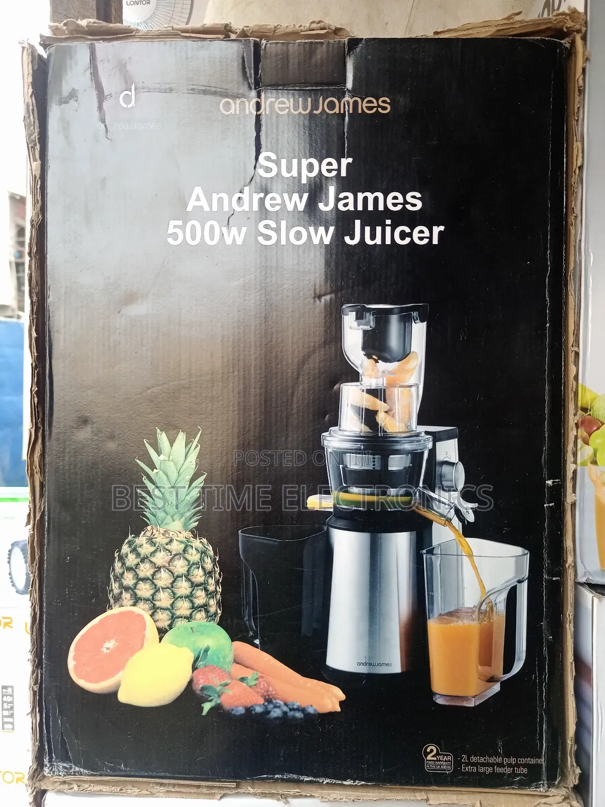 Super Andrew James 500w Slow Juicer