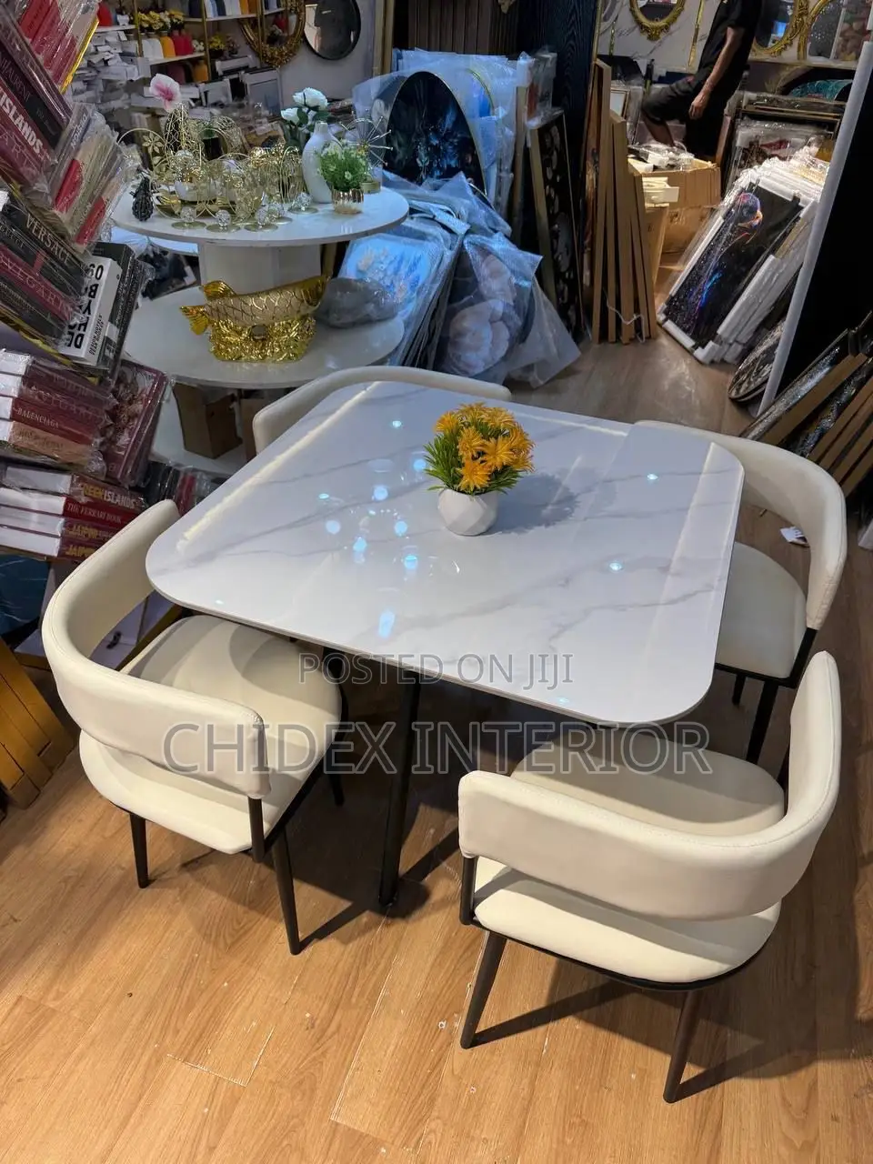 Imported Marble Dining Table 4 Seater
