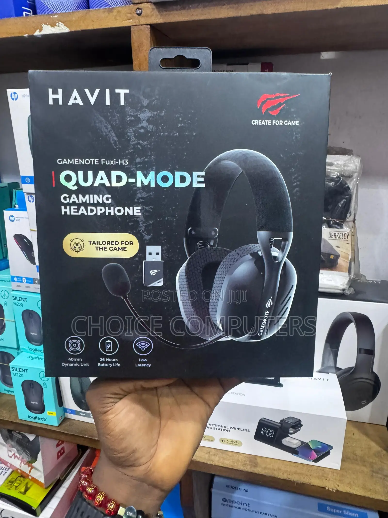 Havit Gamenote Low Latency Headphone For Gaming Quad-mode Connectivity