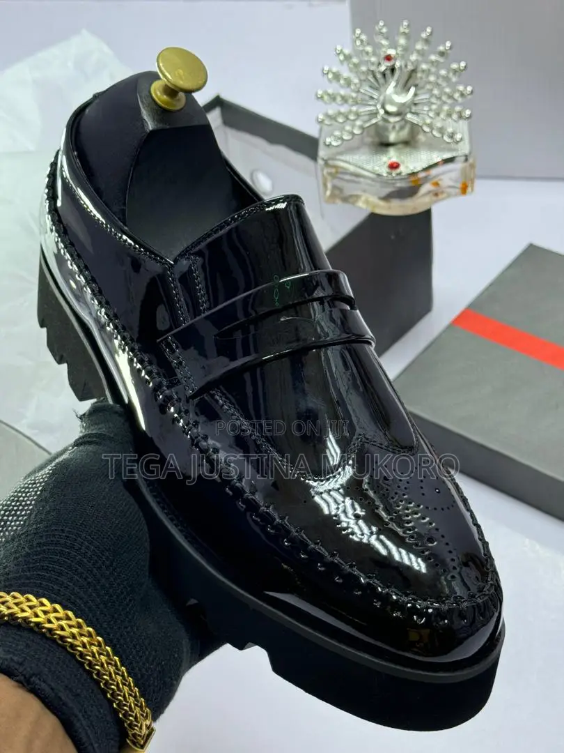 Latest Glossy Prada Men's Footwear
