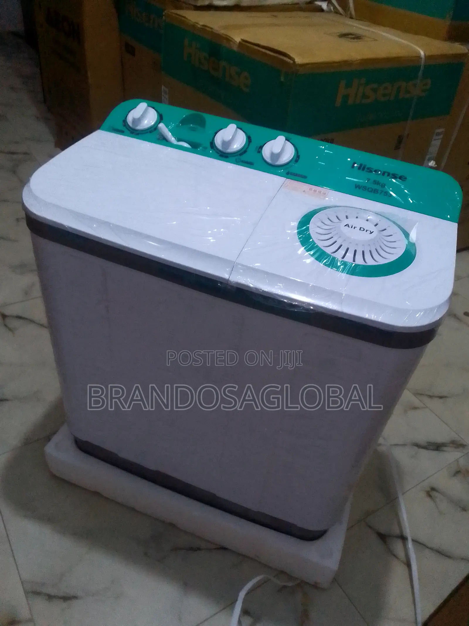 Semi Hisense 7.5kg Twin Tub Washing Machine Wm753w
