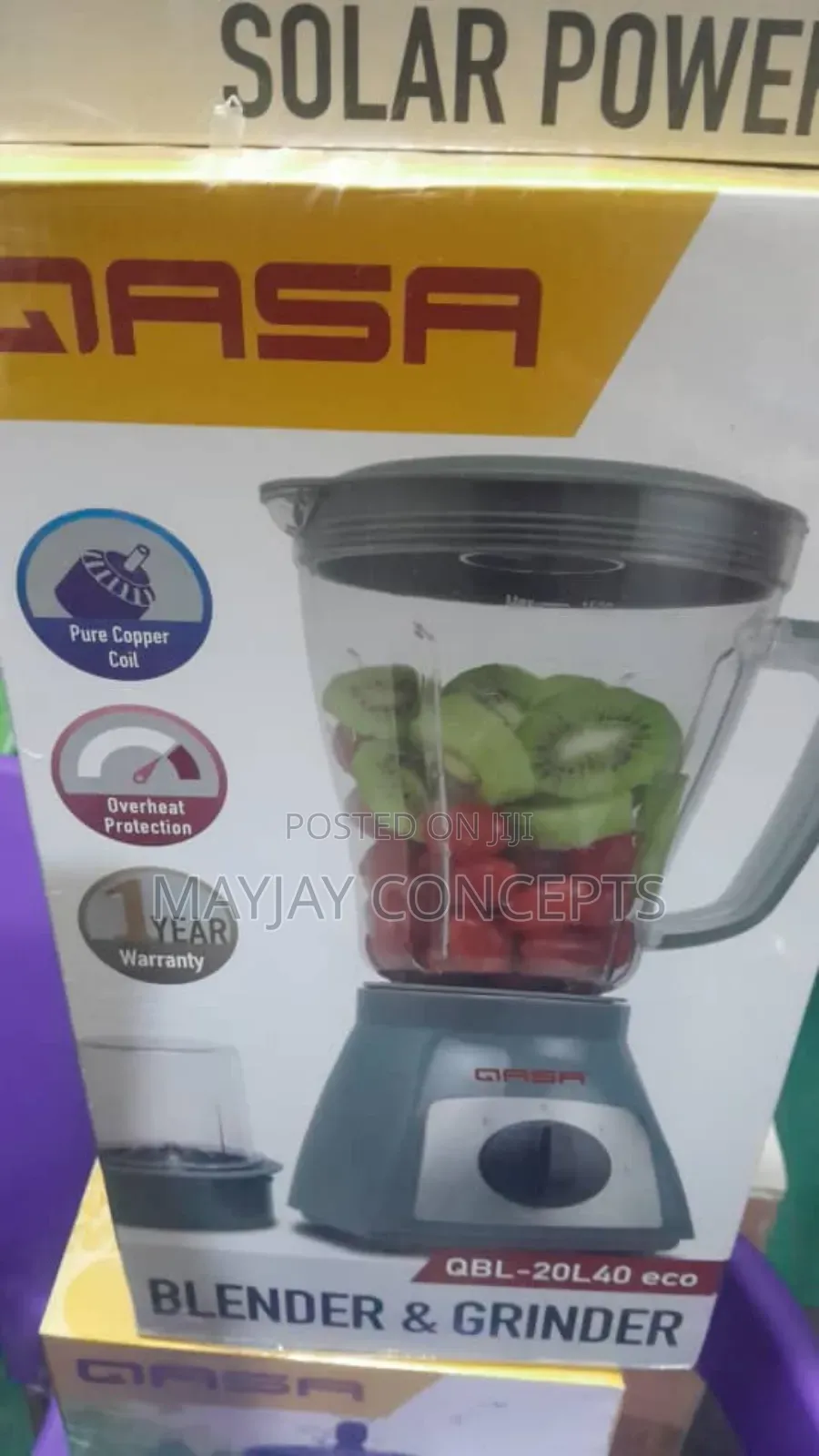 Qasa Blender And Grinder-pepper-beans-smoothies Qbl-20l40-eco