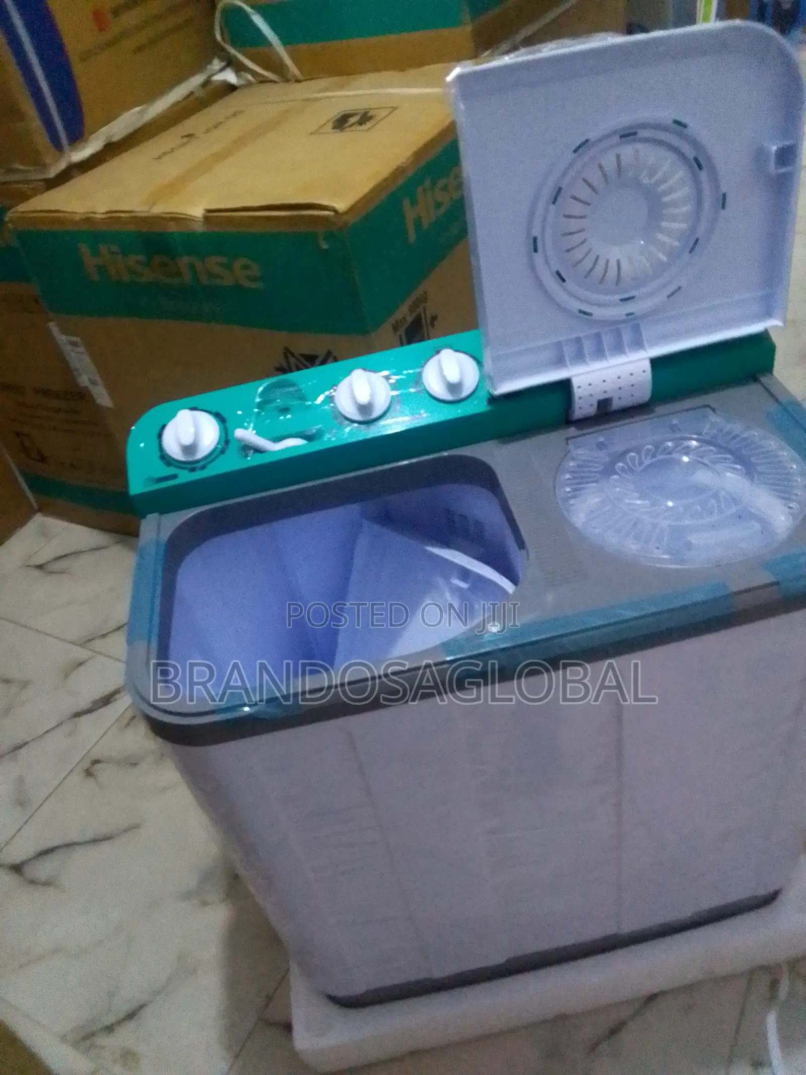 Hisense Wm753-WSQB 7.5kg Top Load Twin Tub Washing Machine