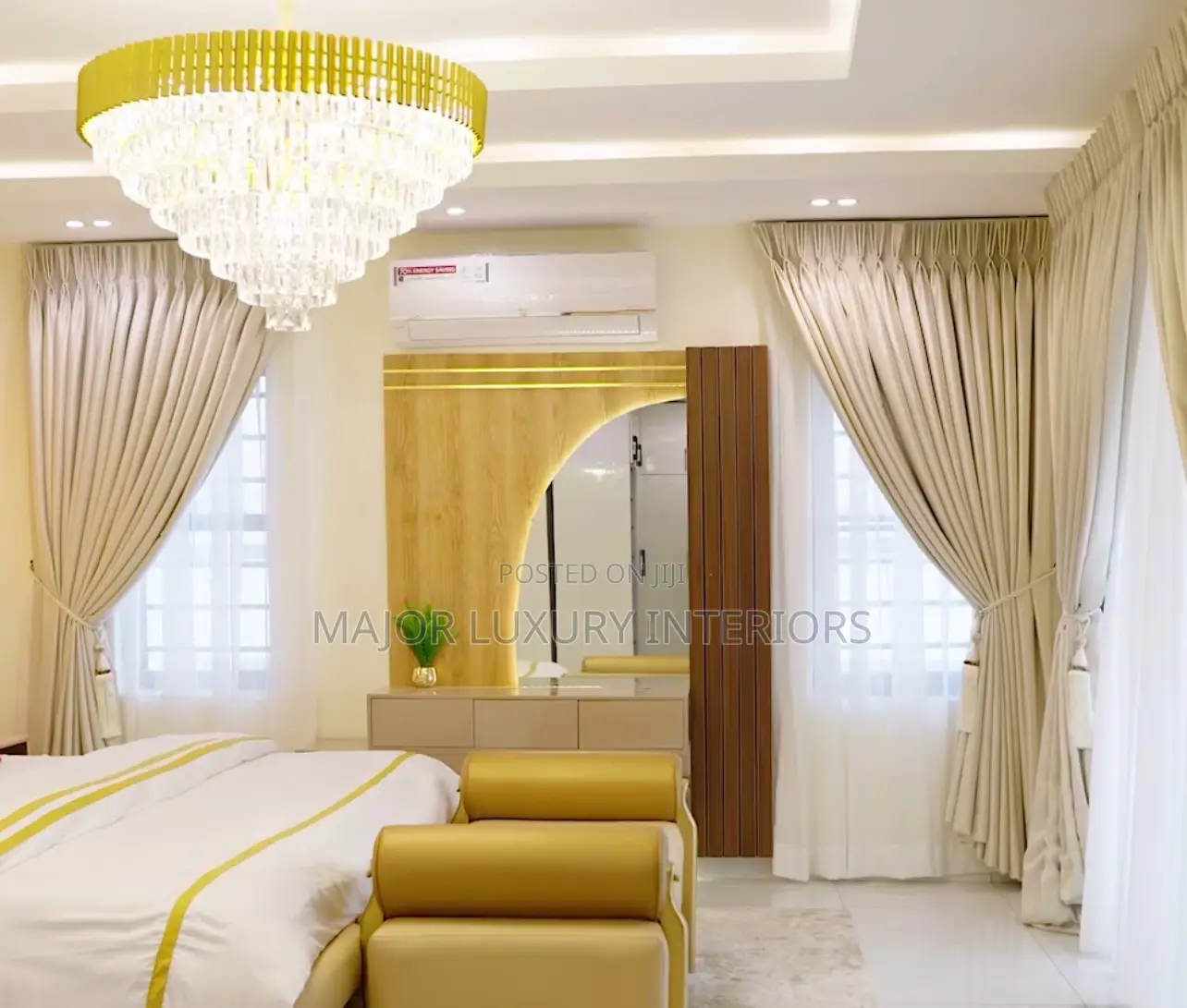 Pure Turkey Curtains With Pleated Design ( Non Authomated Tracks)