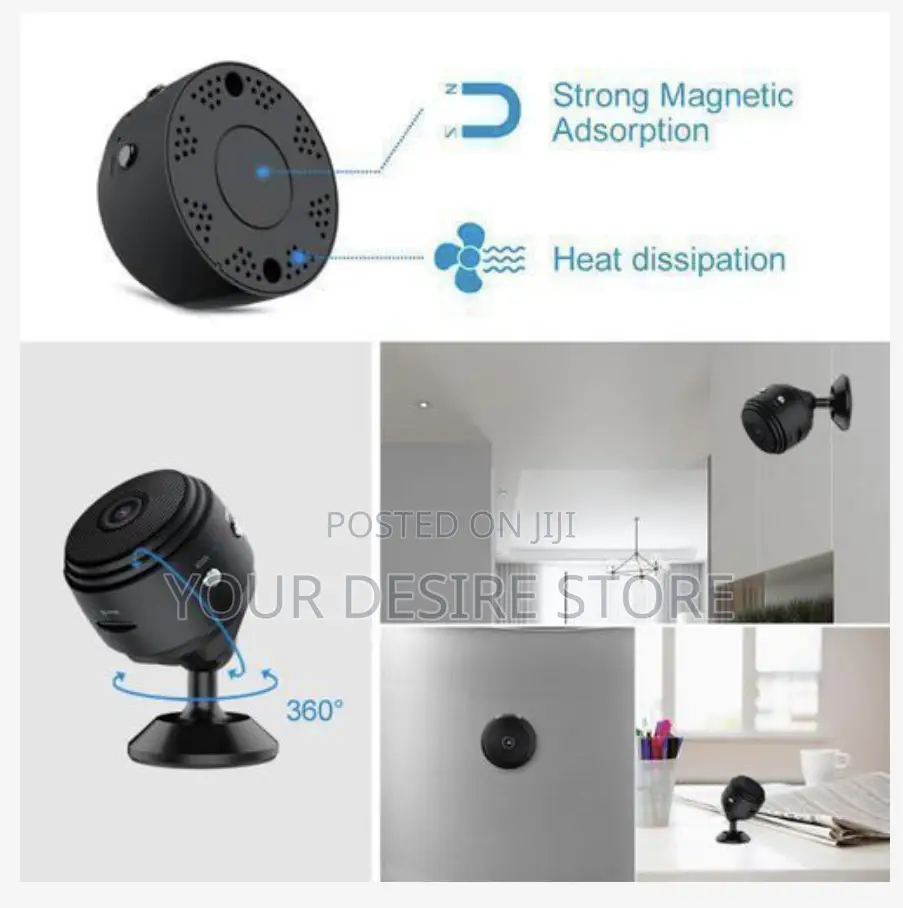 2pcs Mini Wifi Ip Camera Hidden Built-in Battery CCTV Wireless