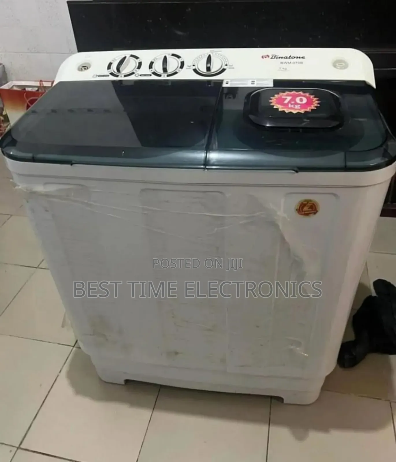 Binatone 7kg Semi Auto Dual Tub Washing Machine