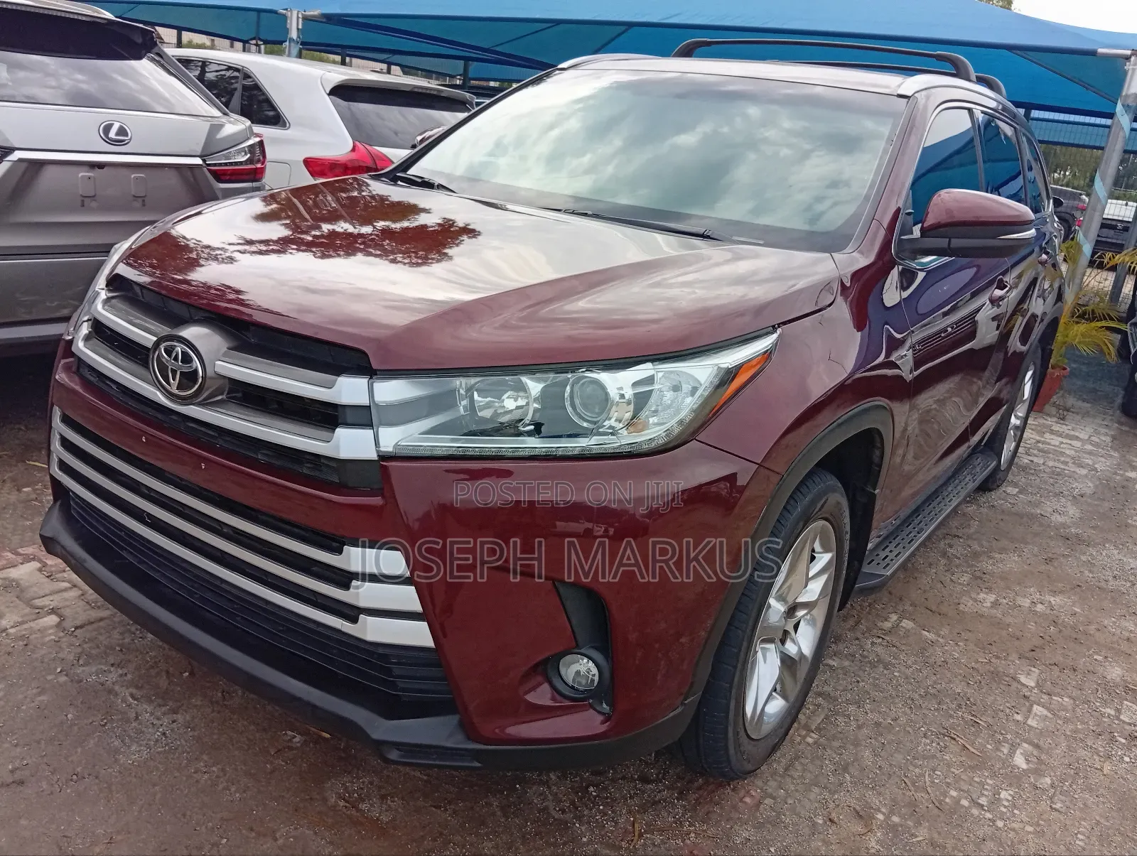 Toyota Highlander Limited 4x4 V6 (3.5L 6cyl 8A) 2018 Red