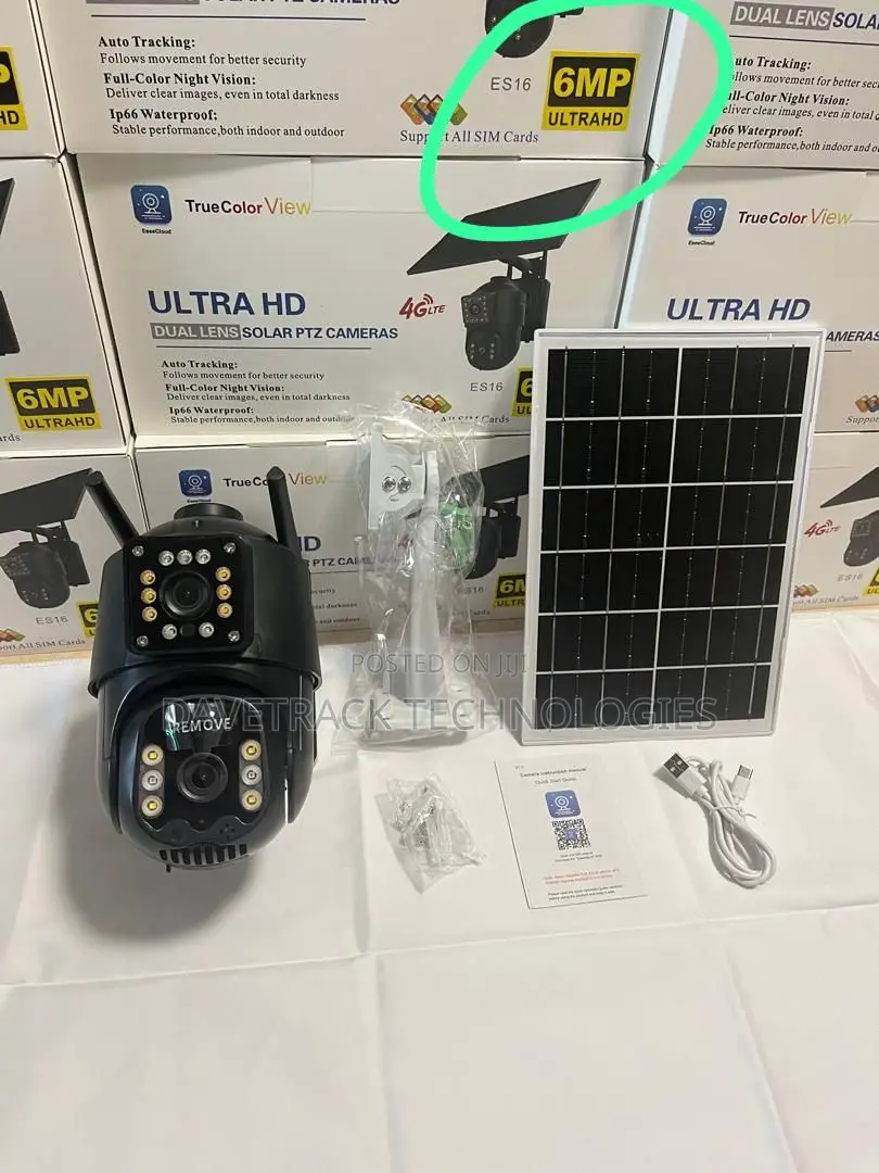 Eseecloud Solar 4g Dual Lens Camera 6mp
