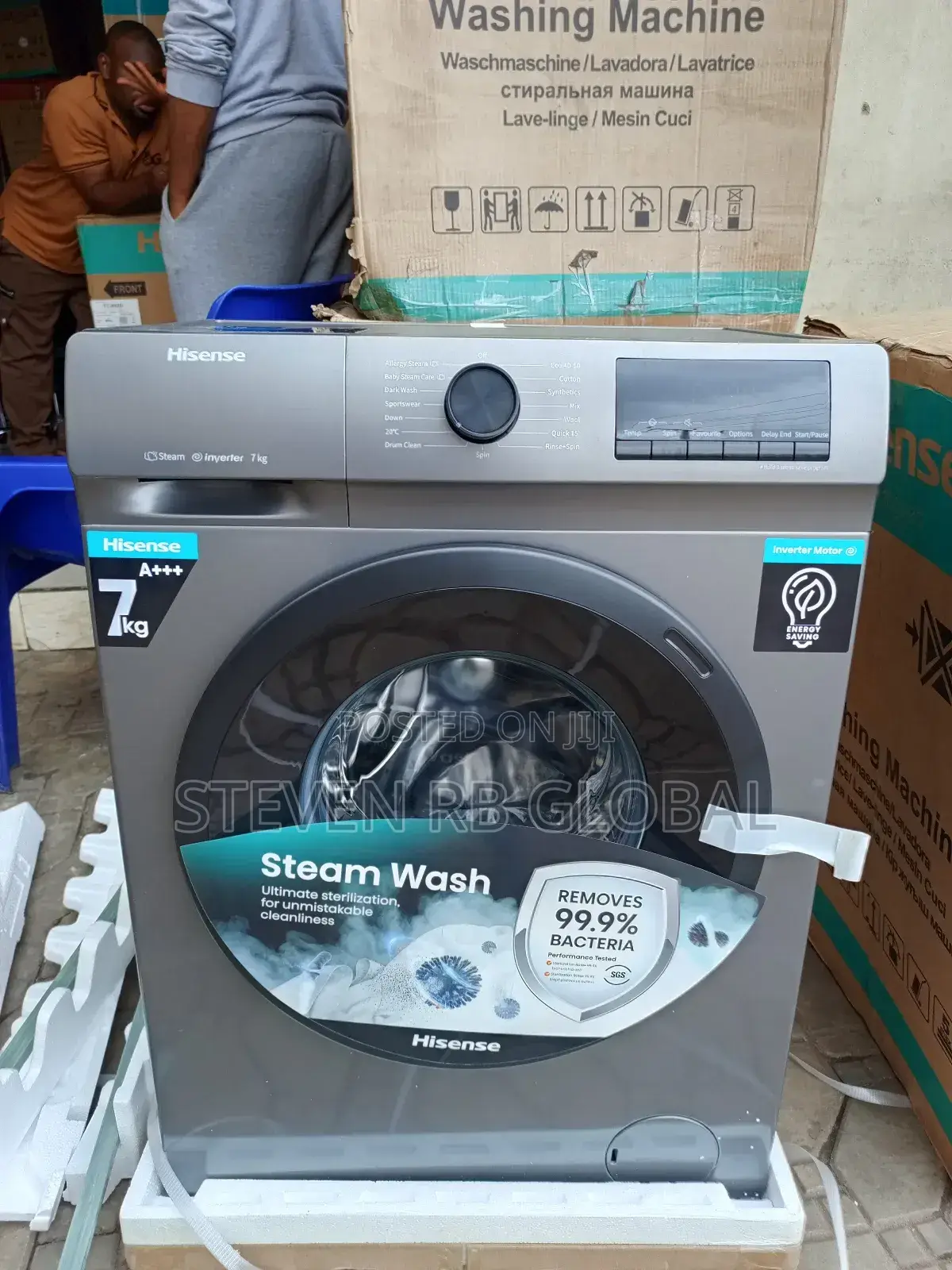 Hisense 7kg Front Loader Inverter Automatic Washing Machine 7012 WFQP