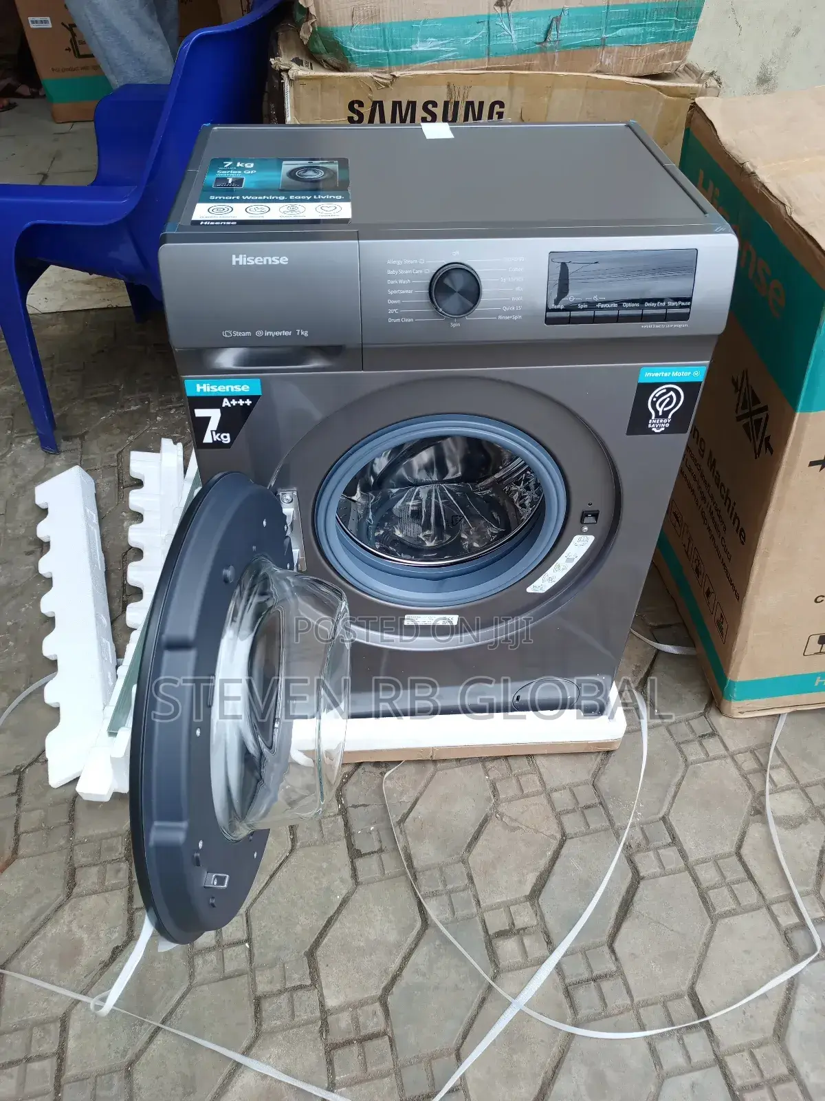 Hisense 7kg Front Loader Inverter Automatic Washing Machine 7012 WFQP