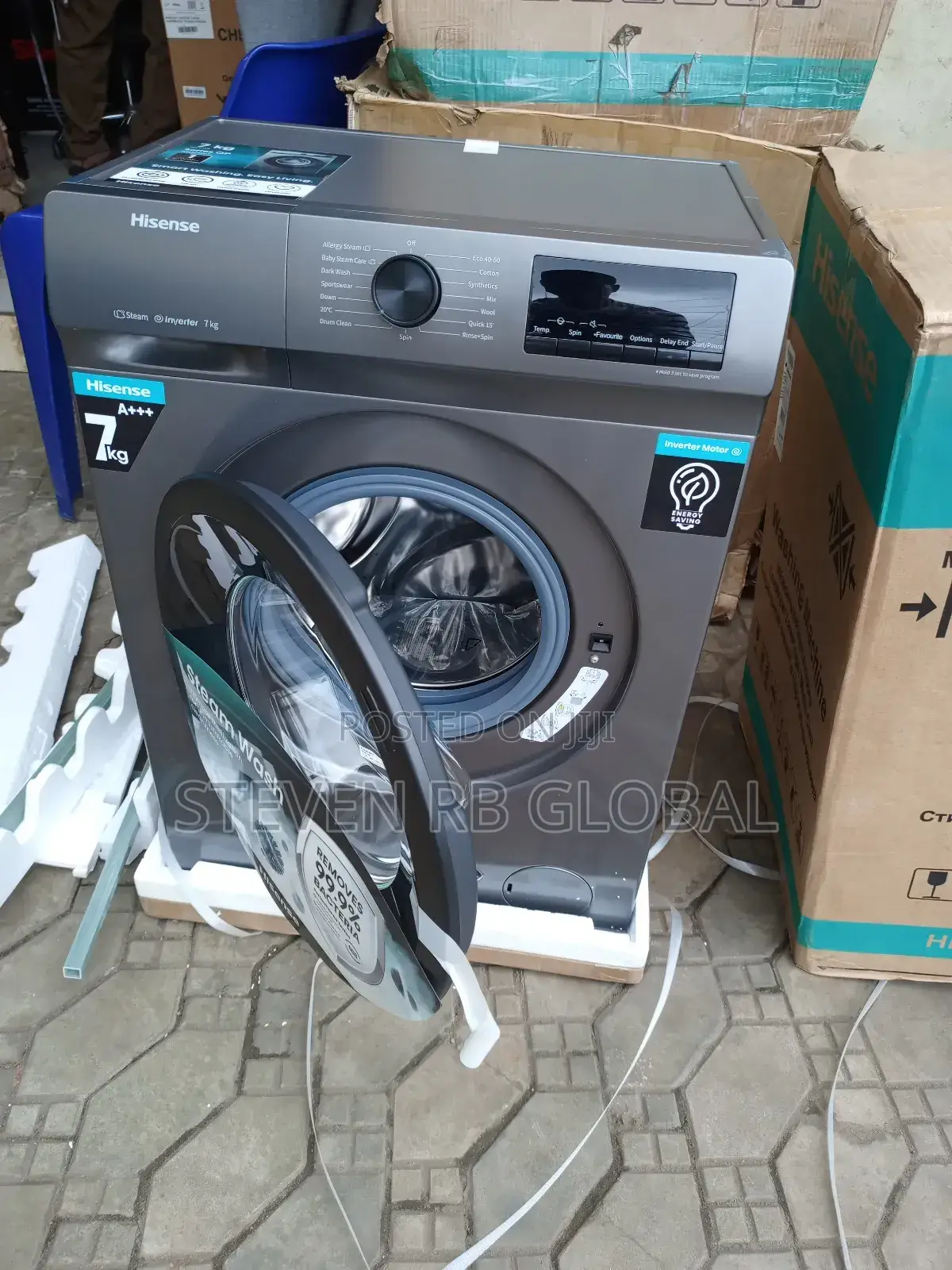 Hisense 7kg Front Loader Inverter Automatic Washing Machine 7012 WFQP