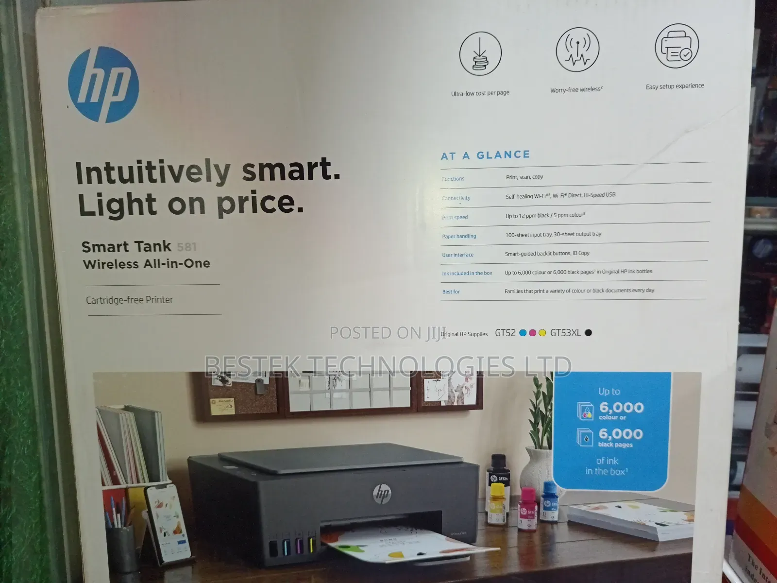 Hp Smart Tank 581 Wireless All-in-One