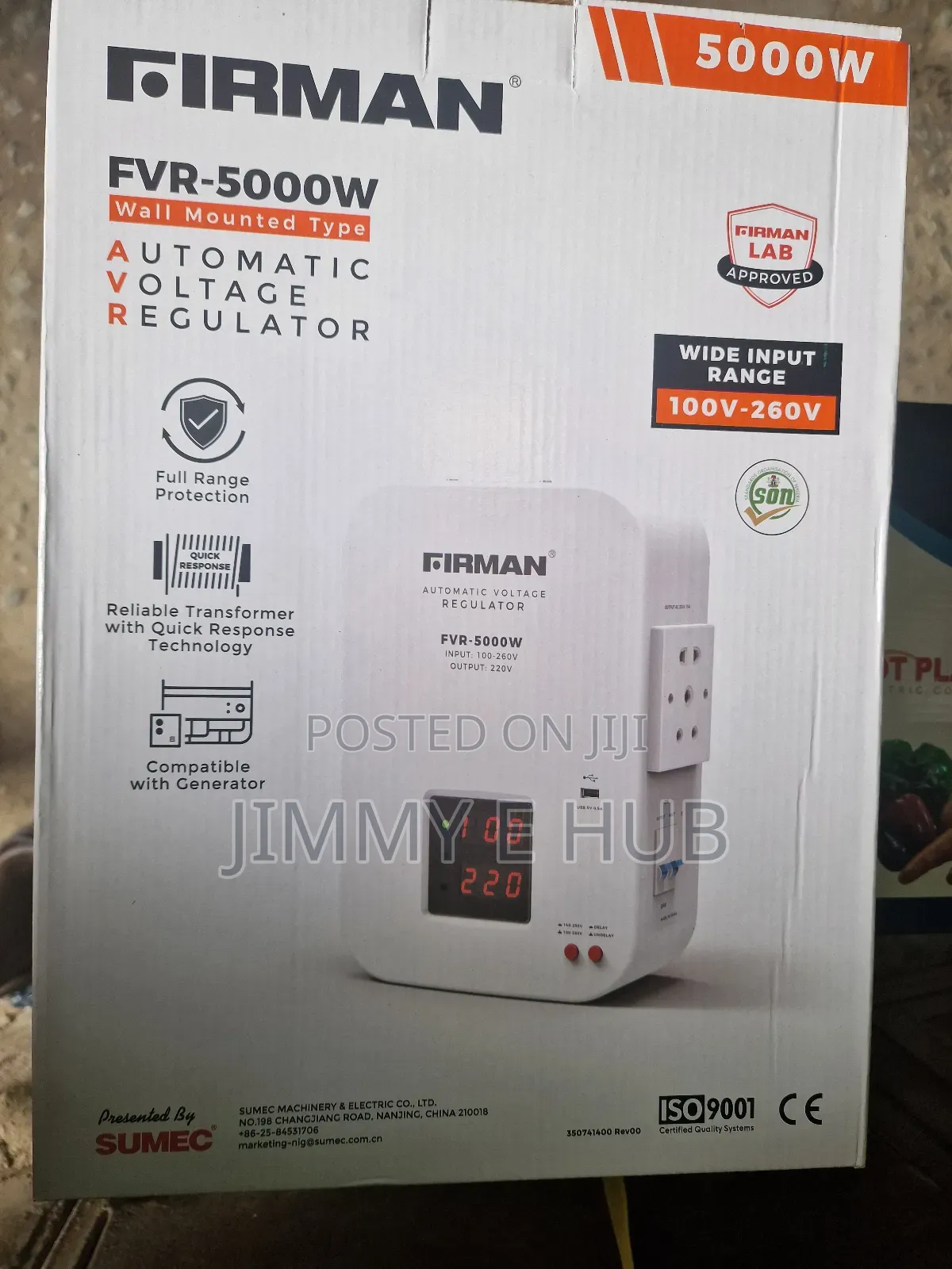 Wall Mounted 5000w Firman Stabilizer