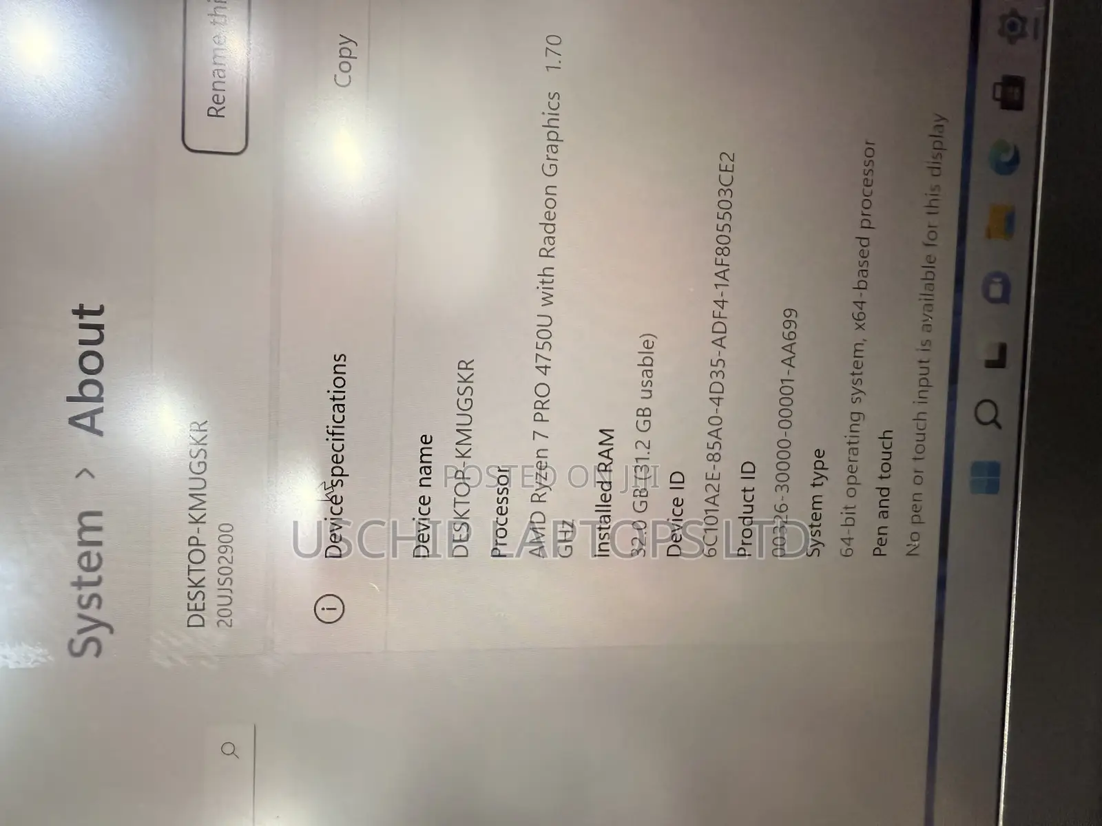 Laptop Lenovo Thinkpad T14s Gen 1 16GB AMD Ryzen 7 SSD 256GB