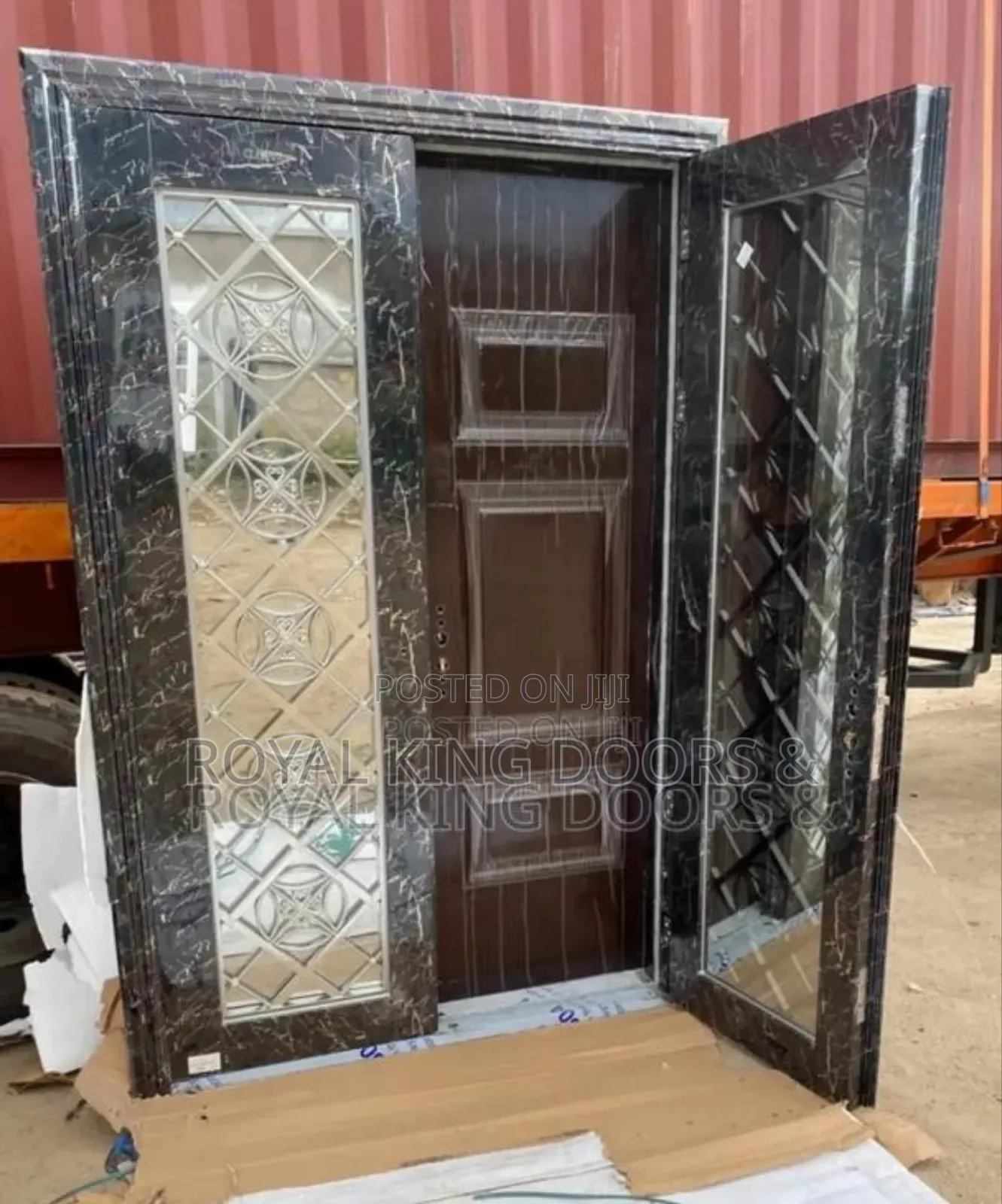 5ft German Marble Glass Door in Door
