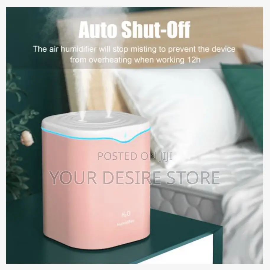 2l Double Spray Humidifiers Led Light + 6 Aromatherapy Oil