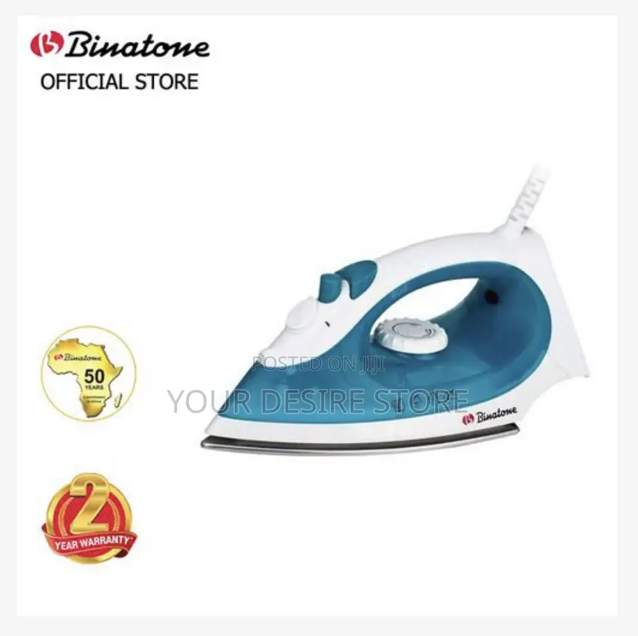 Binatone Binatone Smoother Gliding Steam Iron (Si-1605) - Blue