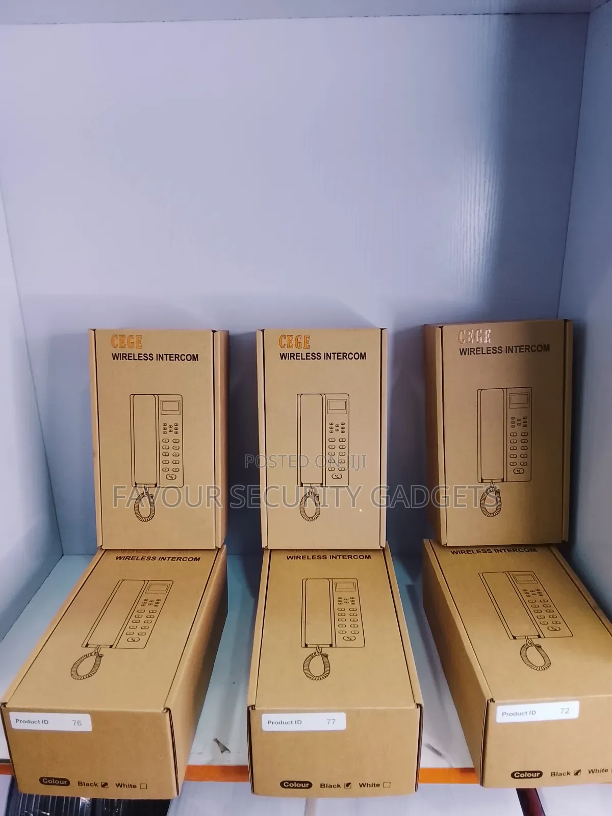 Wireless Intercom Telephone System Display 6pcs