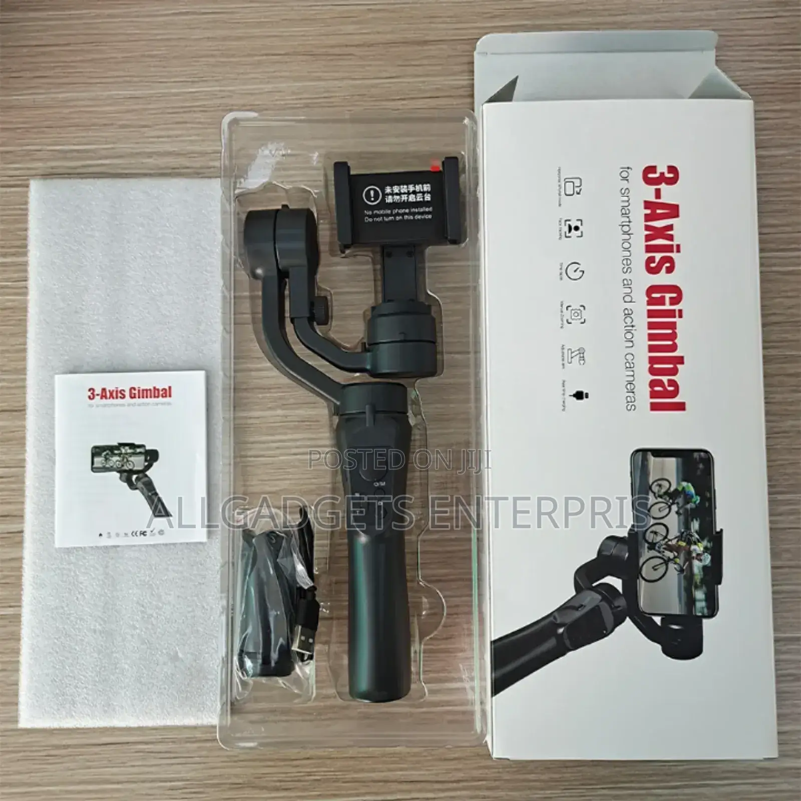 3-Axis Gimbal Designed for Smartphones and Action Cameras