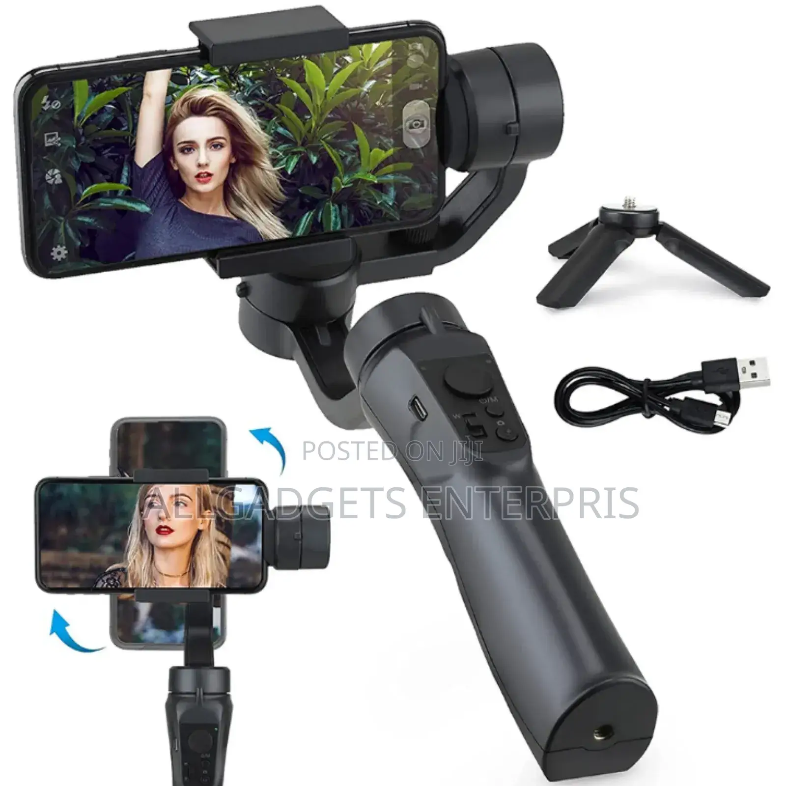 3-Axis Gimbal Designed for Smartphones and Action Cameras