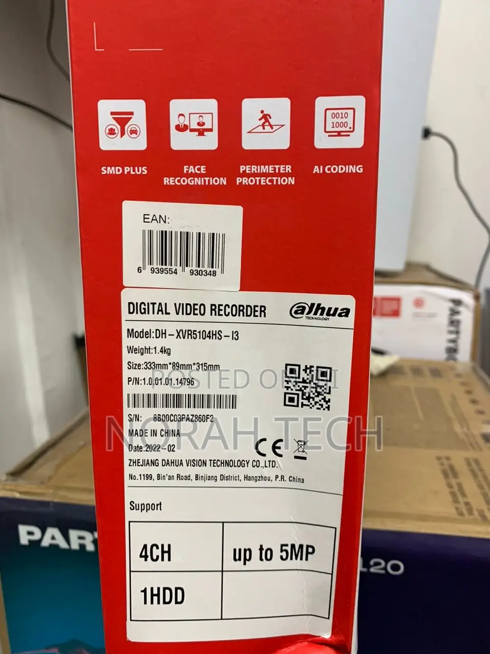 Dahua 4ch 5mp DVR