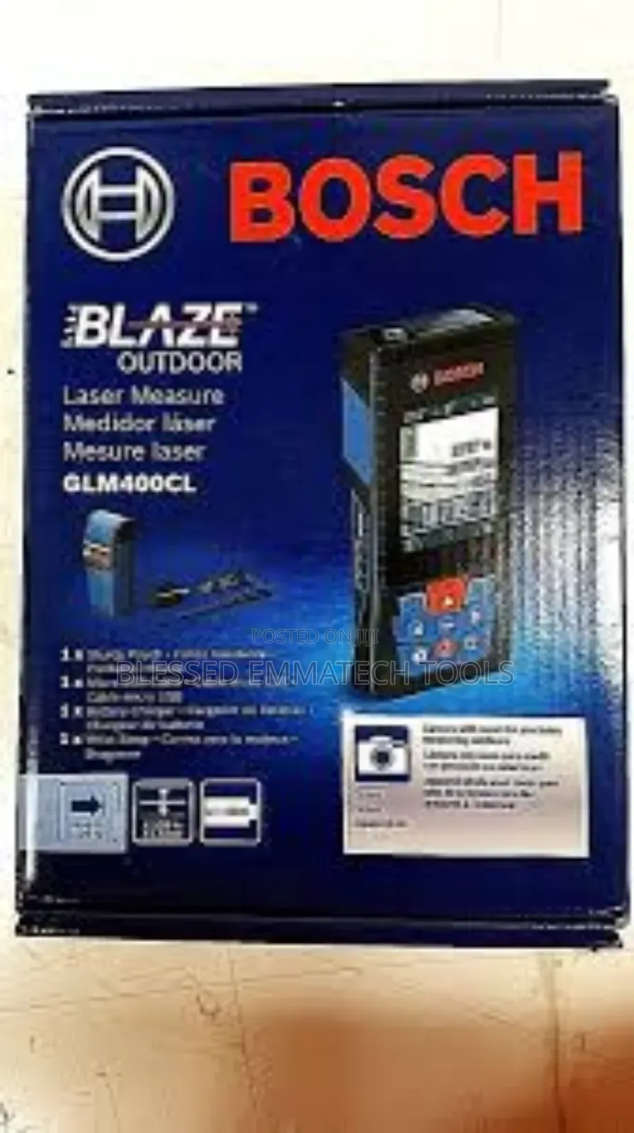 Bosch Glm400cl Distance Meter 120m 400ft