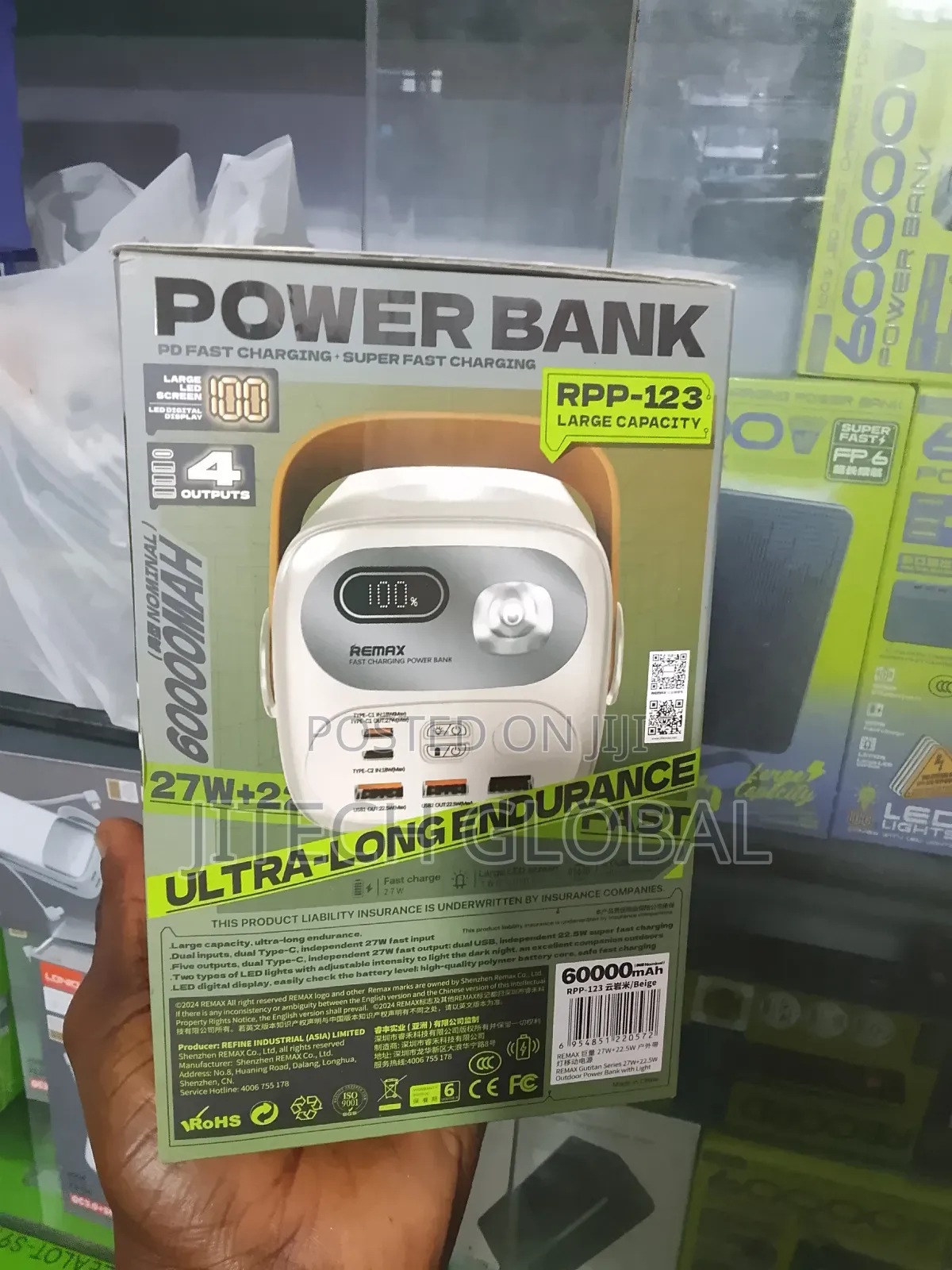 Remax Power Bank RPP-123 - 60000mah