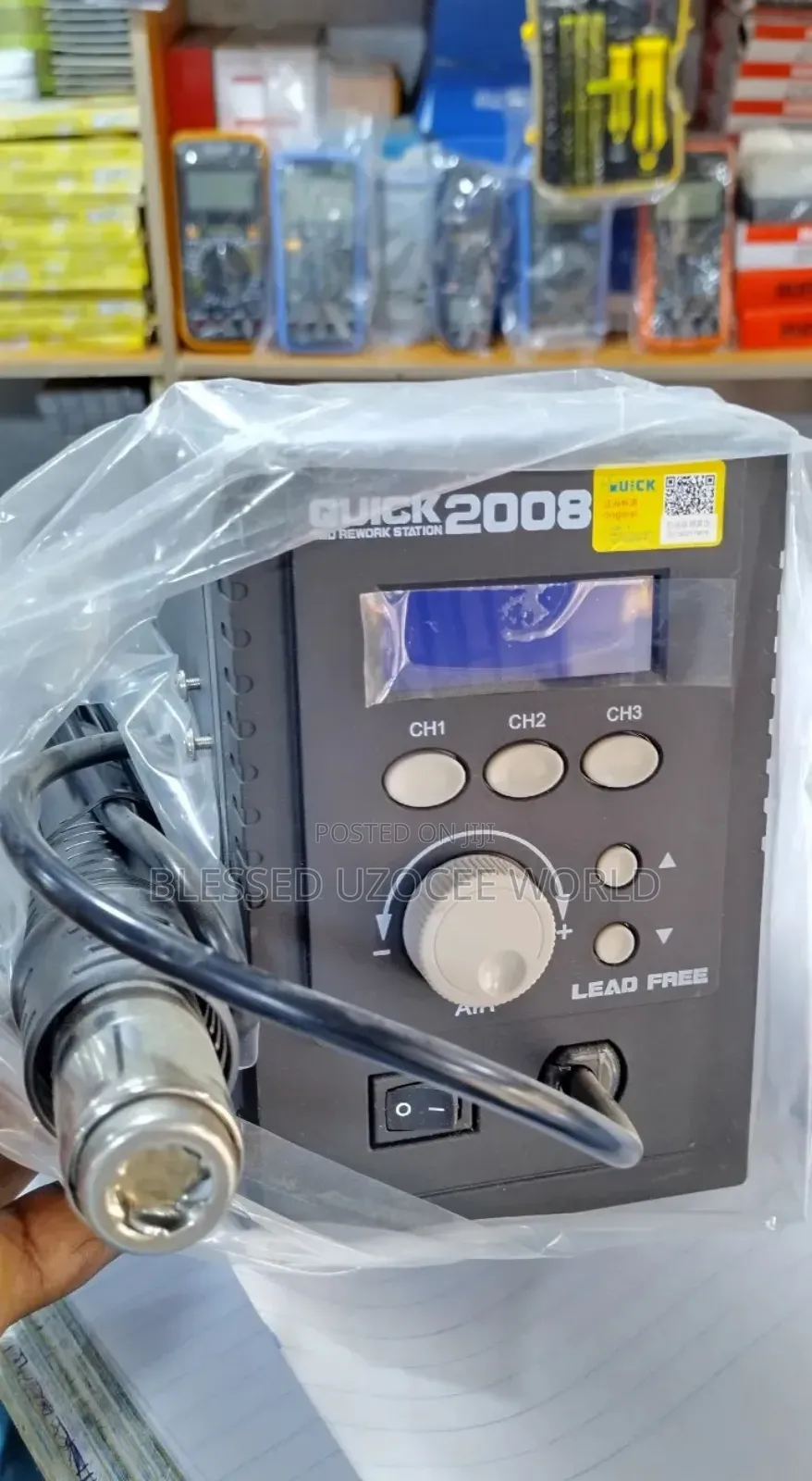 Quick 2008 Digital Display Hot Air Heat Gun Rework Station Repair Tool