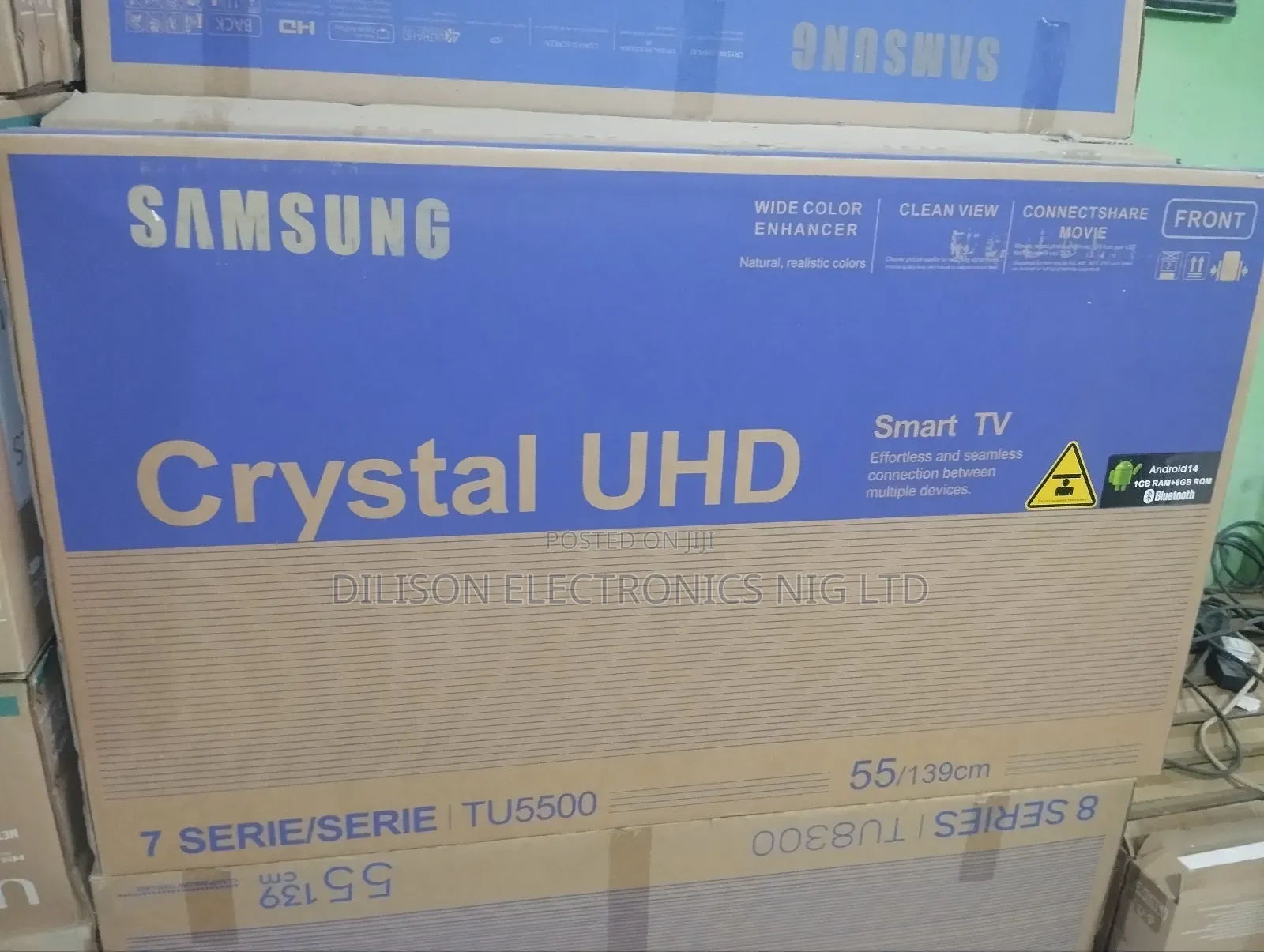 High Quality Samsung 55" Crystal Smart Tv