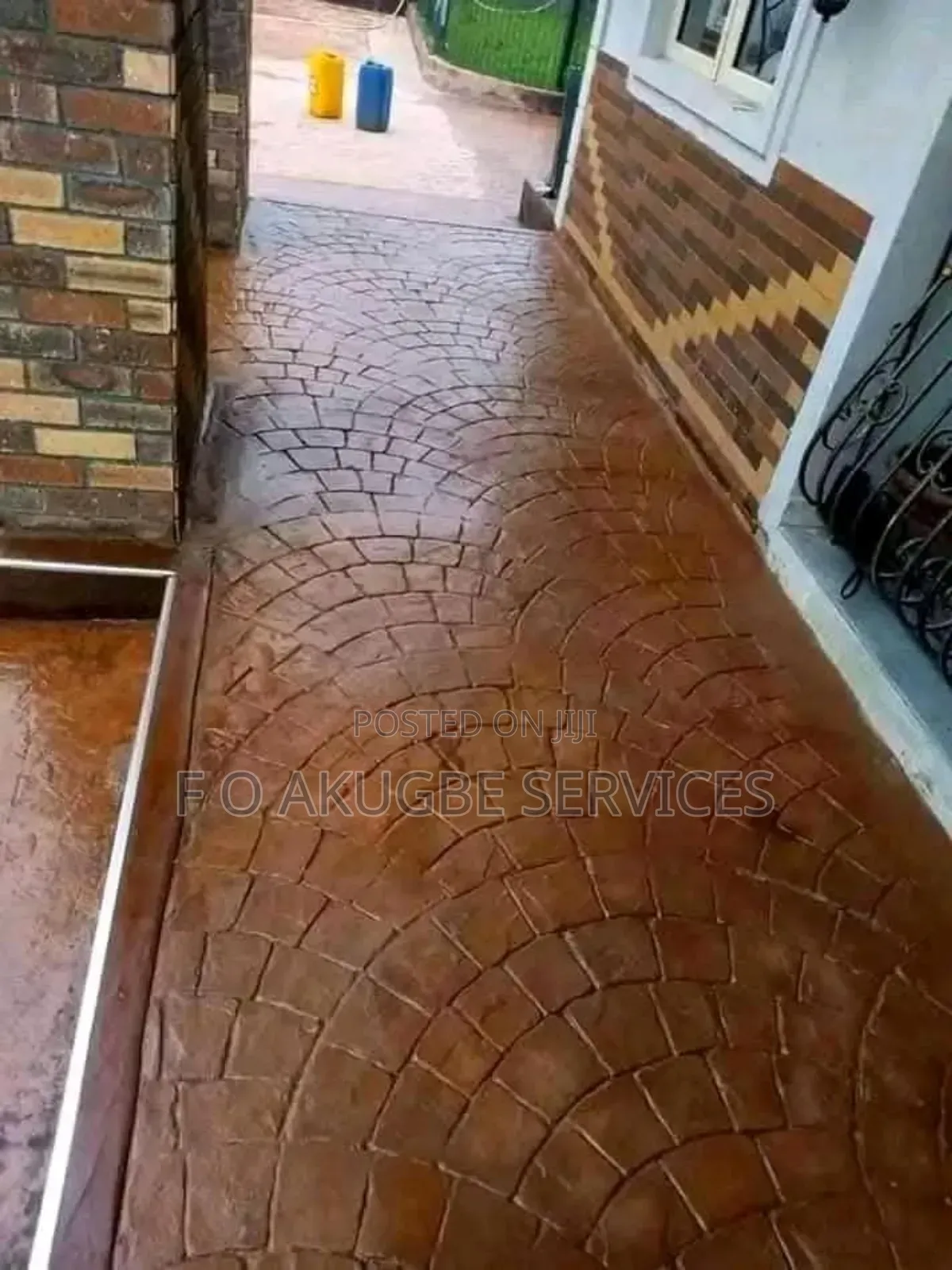 Concrete Floor Stamped American Standard