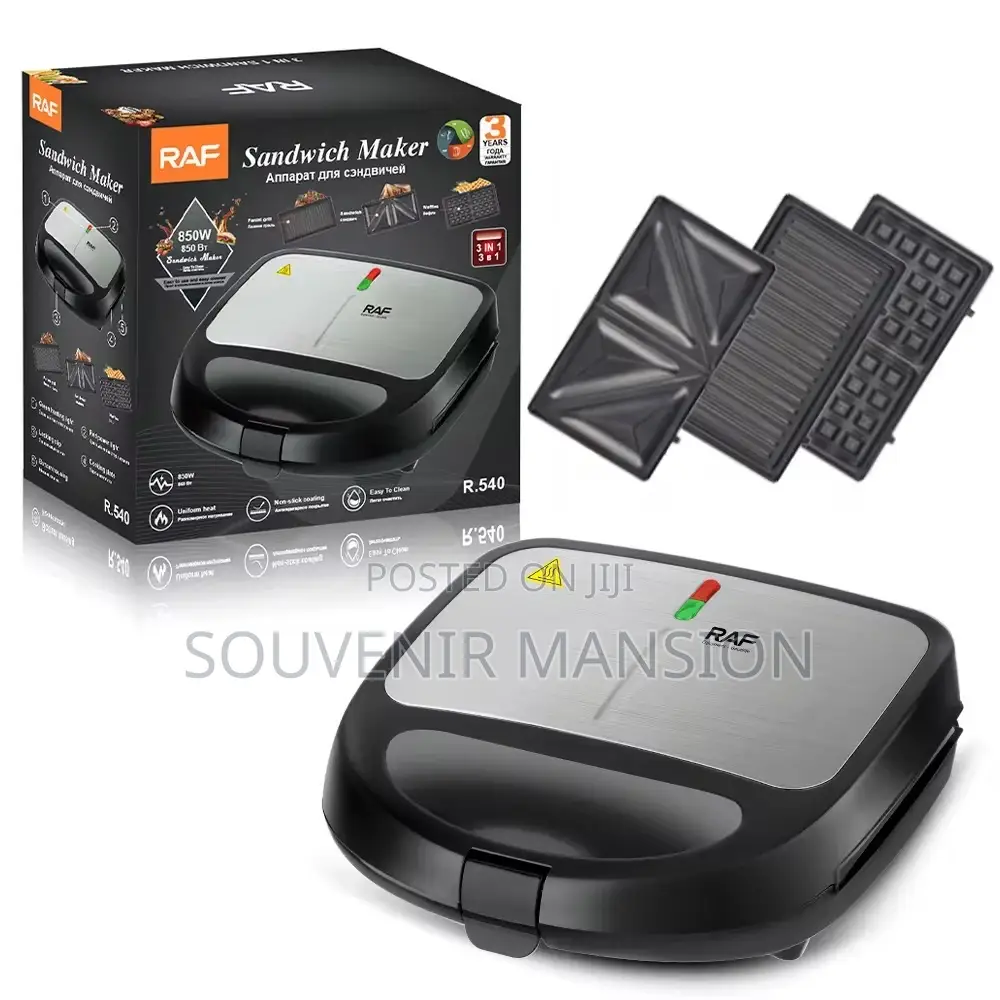 Raf 3 in 1 Removable Sandwich Maker Machine