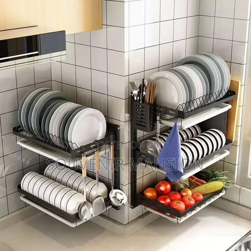 Wall Mounted Dish Rack 3 Step