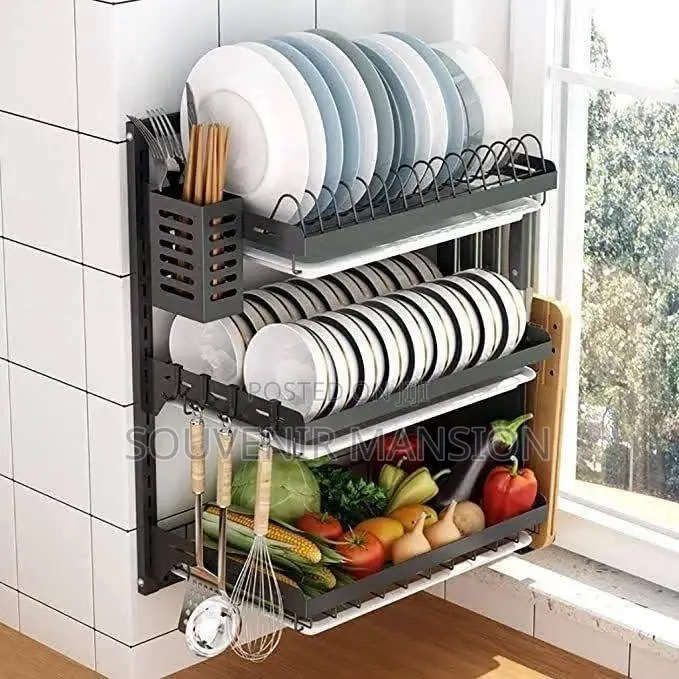Wall Mounted Dish Rack 3 Step