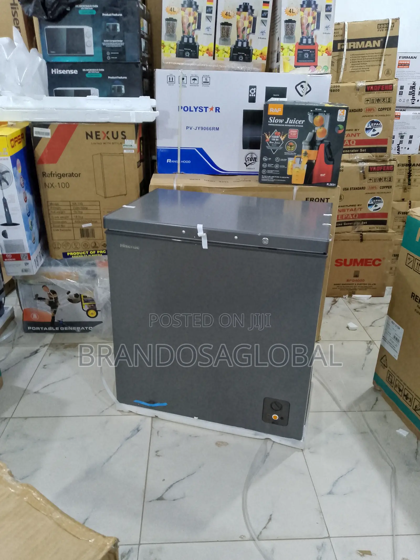 Hisense 198l Chest Freezer – Silver With Power Light (Fc260sh)