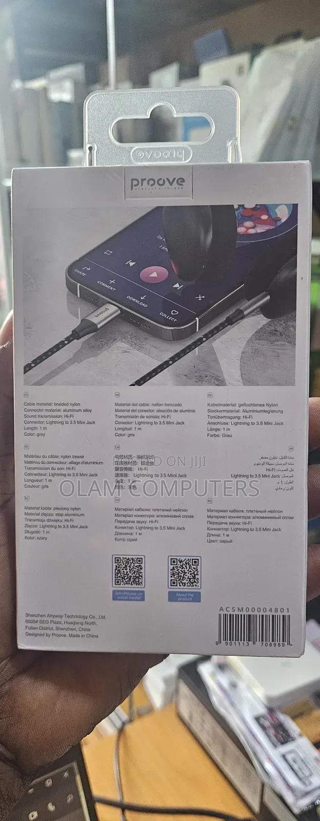 Proove Soundmesh Lightning to 3.5mm