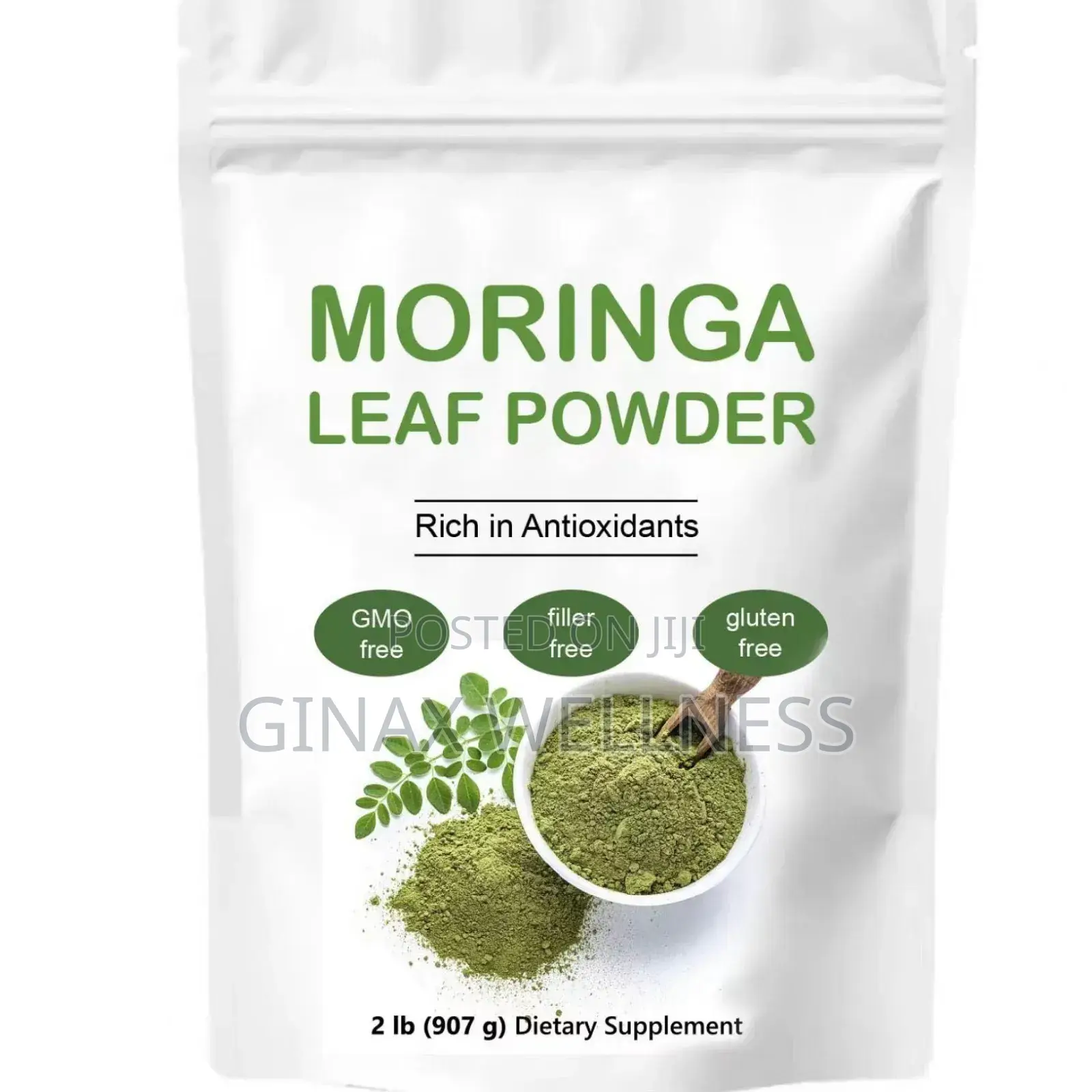 Moringa Leaf Powder for Blood Sugar Heart Health (907g)