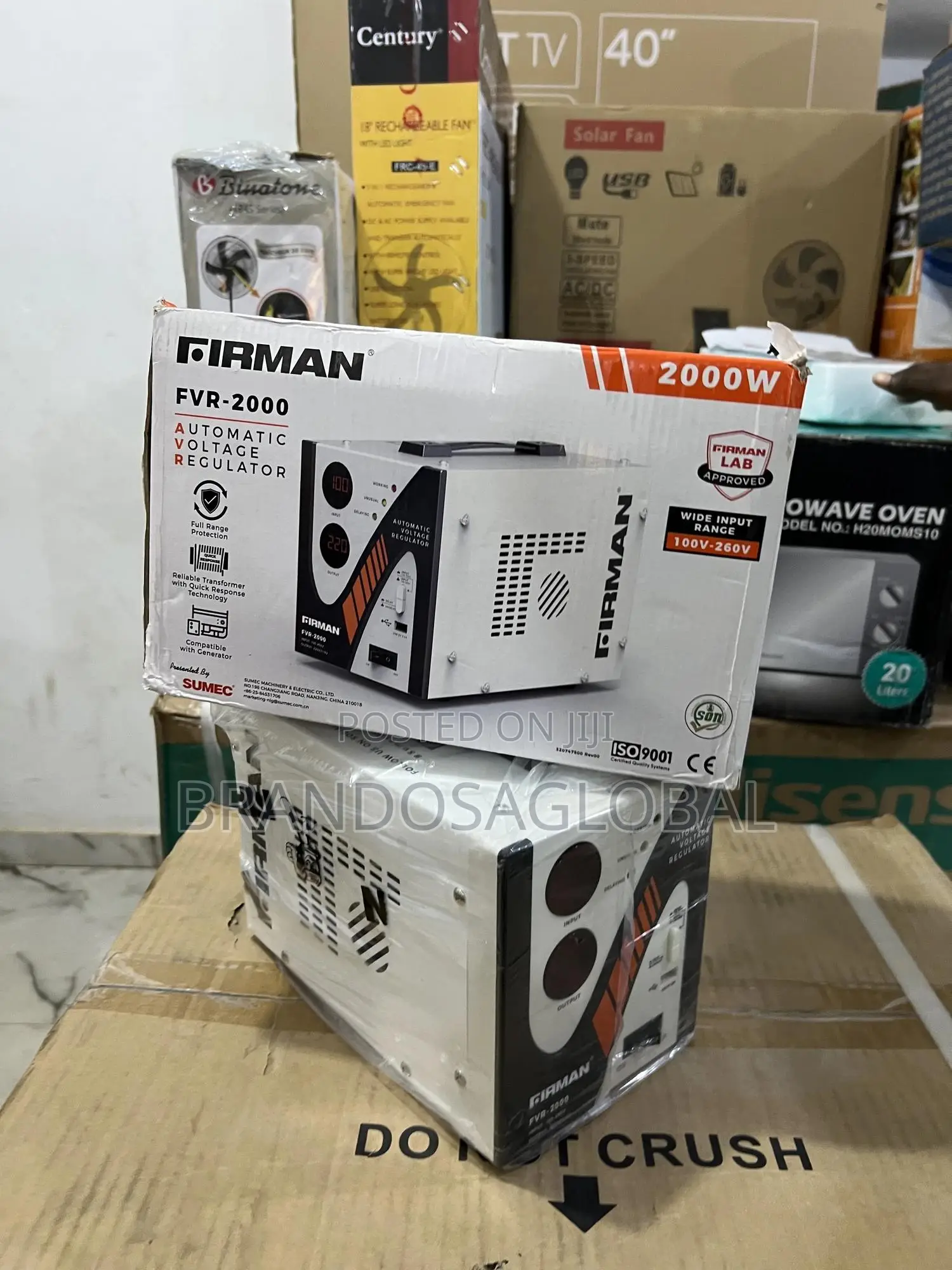 Firman Heavy‐Duty 2000 W Floor Voltage Stabilizer